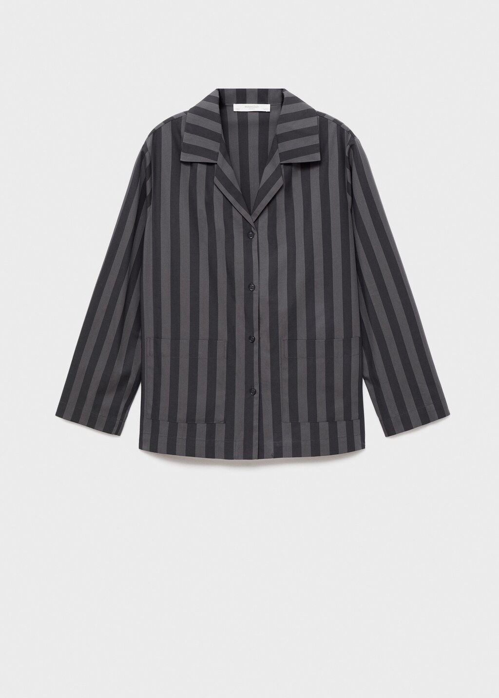 Woven striped pajama top - image 5