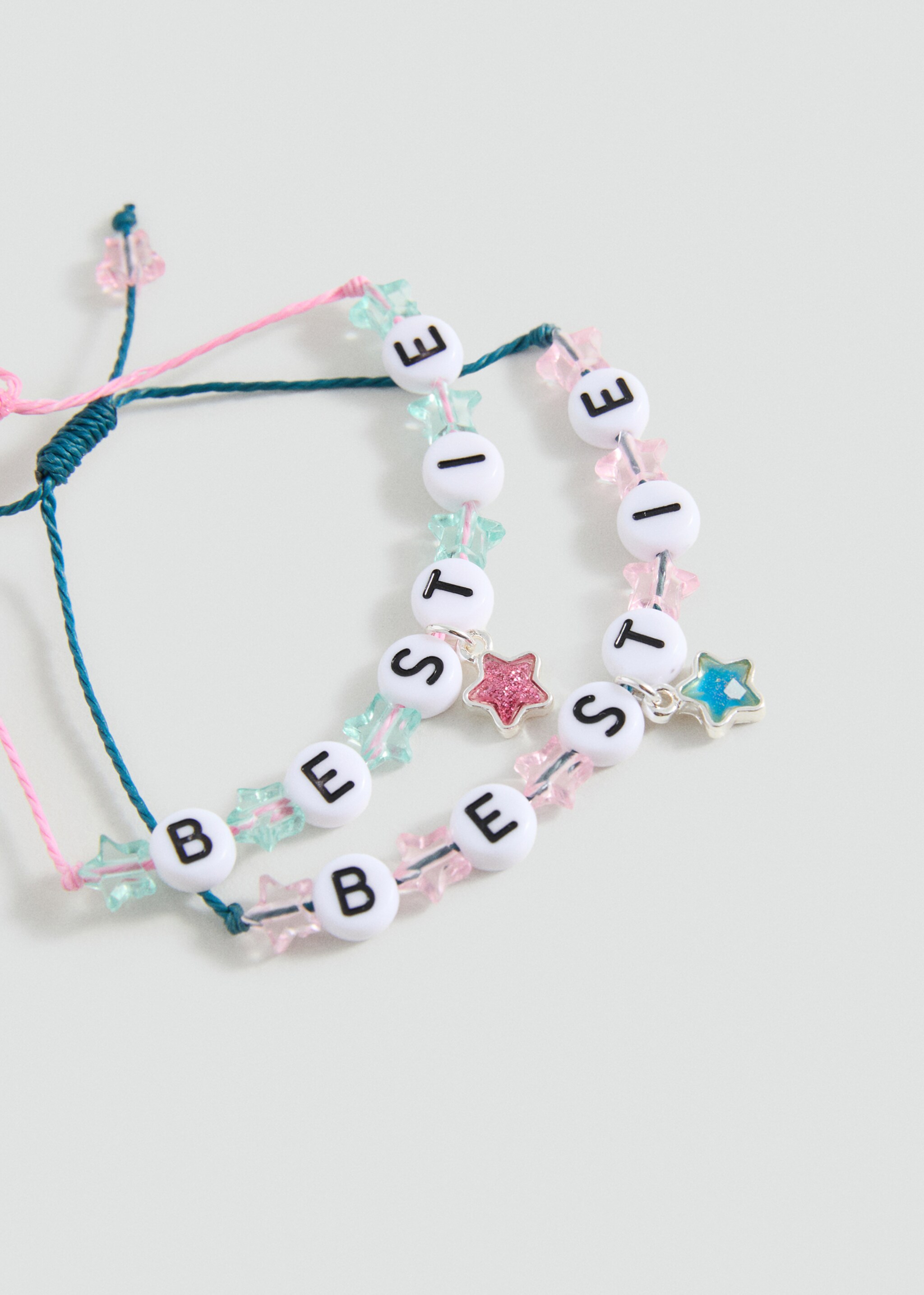 Set 2 armband Best Friends - Detaljer om artikeln 1, Rosa. Ref: 17024117-00.