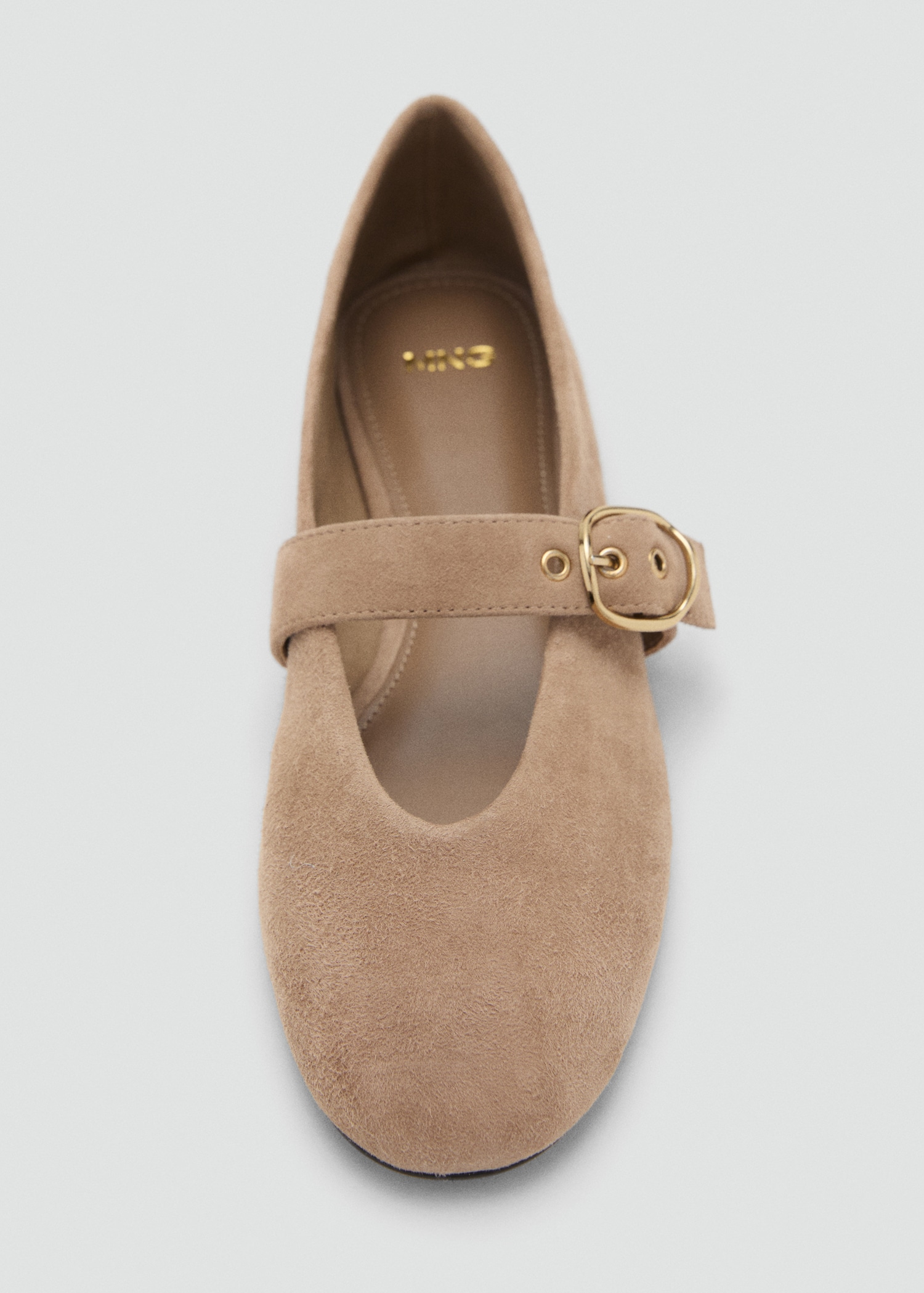 Suede leather ballet flats - Women | MANGO Ireland