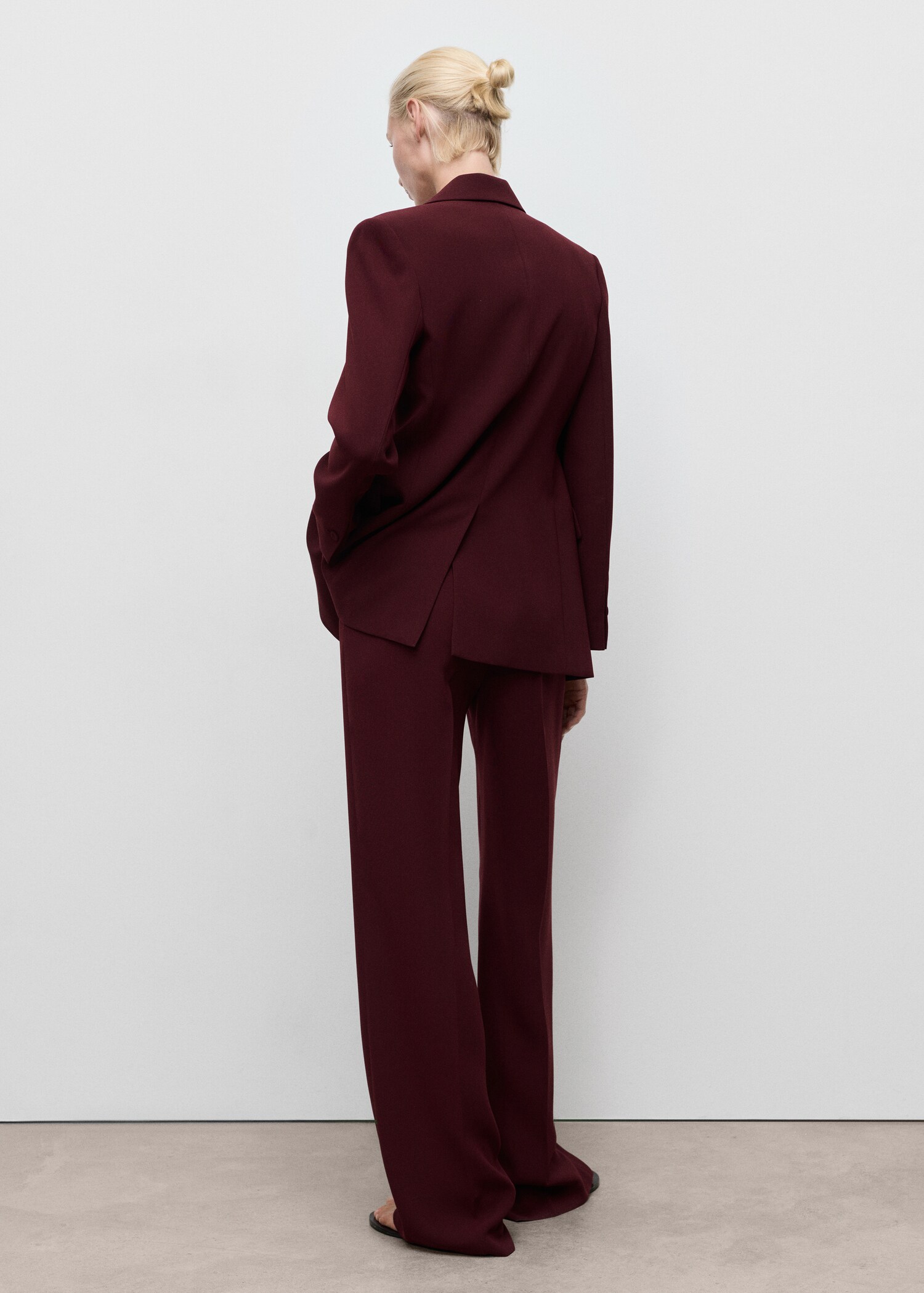 Straight mid-rise suit trousers - Reverse of the article