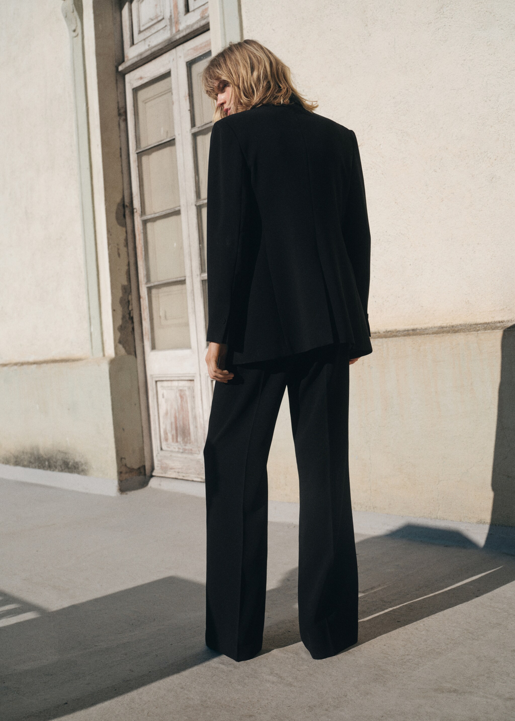Straight mid-rise suit trousers - Reverse of the article