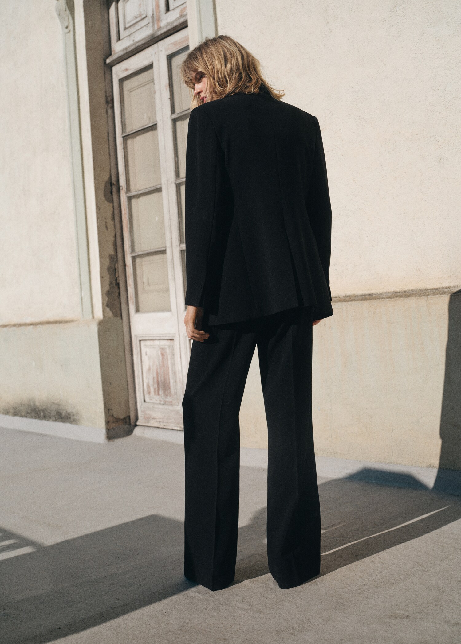 Straight mid-rise suit trousers - Reverse of the article
