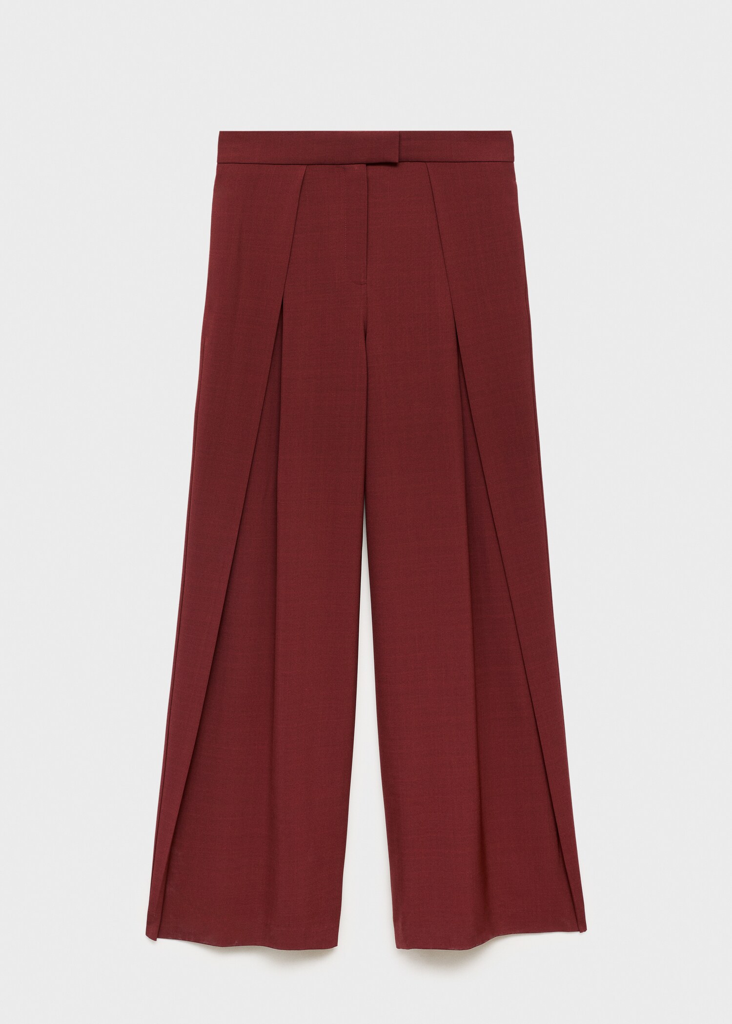 Wide-leg pleated suit pants - Article without model