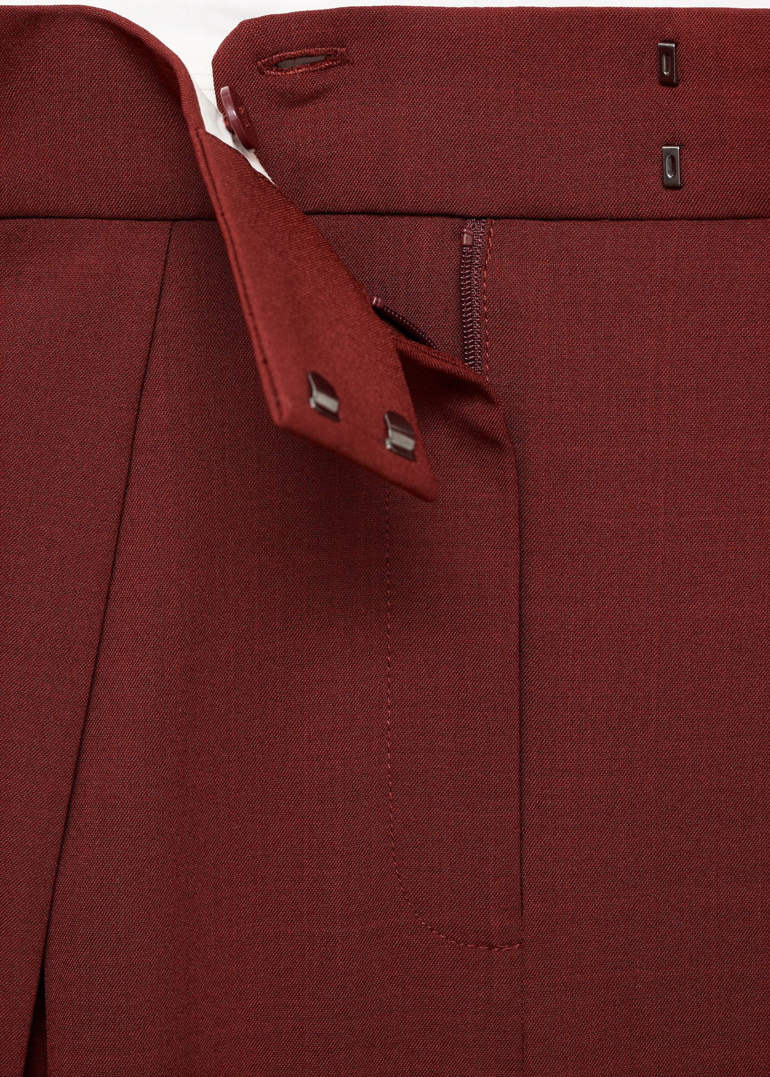 Wide-leg pleated suit pants - Details of the article 0