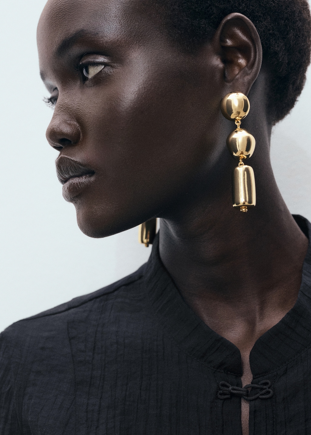 Metal pendants earrings