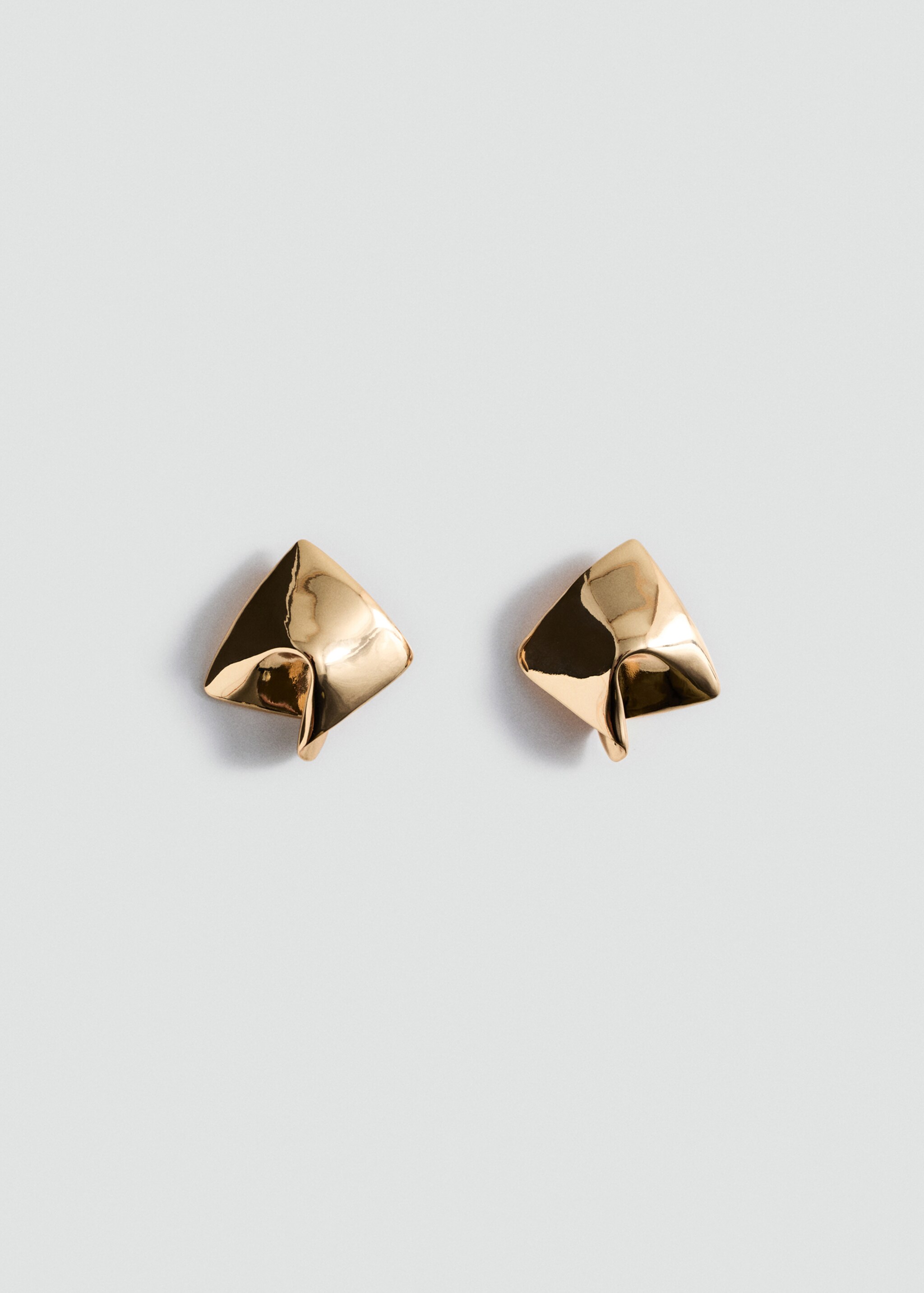 Irregular metal earrings - Article without model