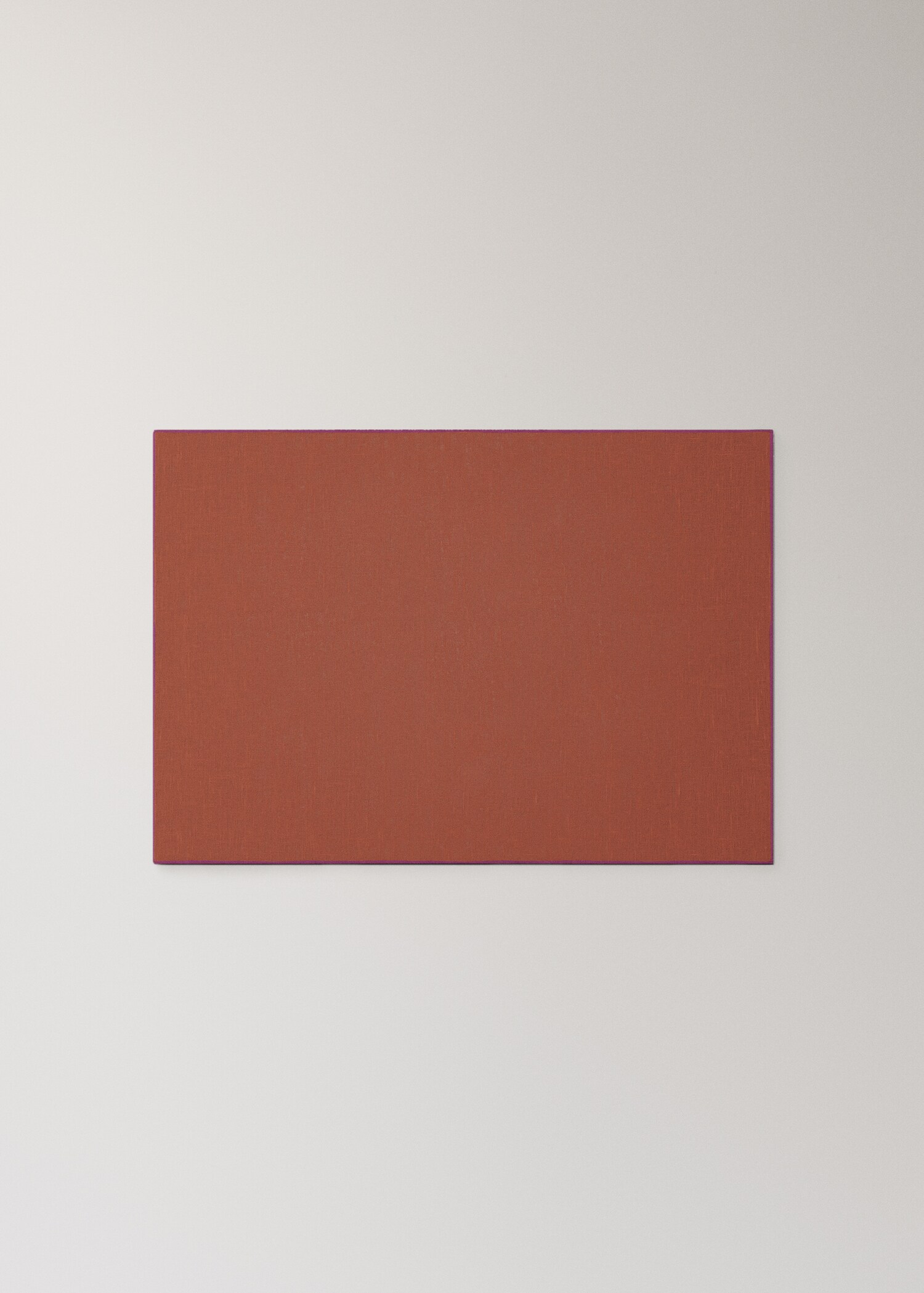 Linen overlock contrast resinated placemat - Article without model