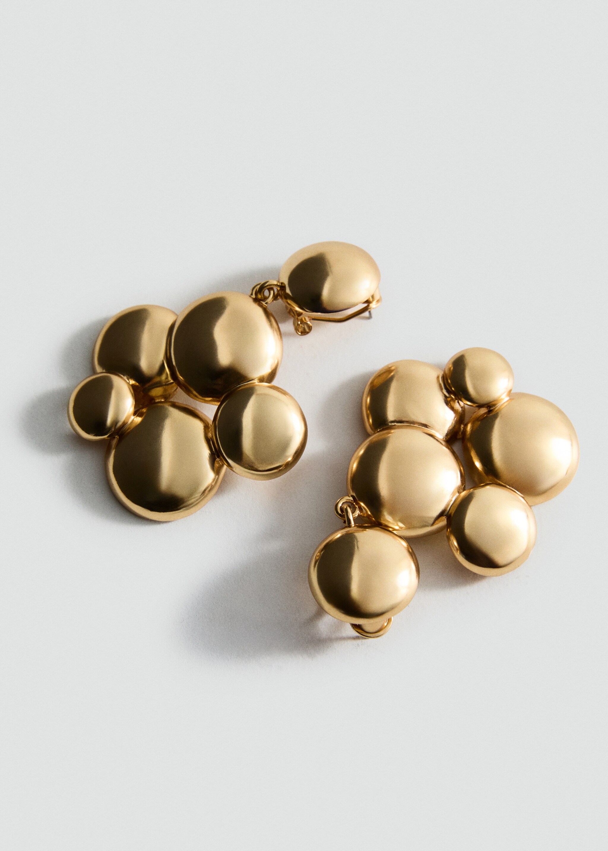 Round dangle earrings - Medium plane