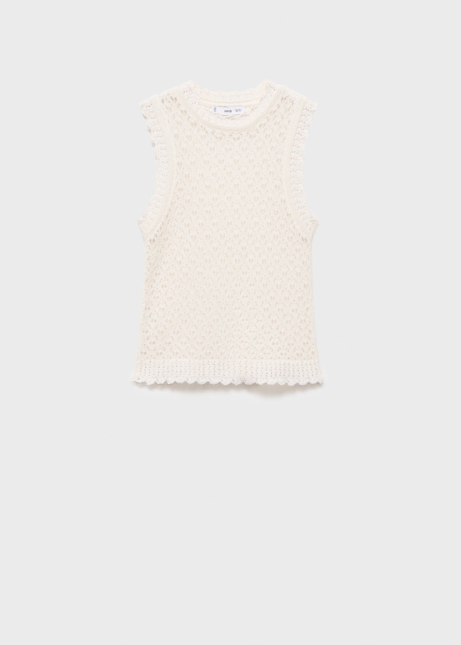 Openwork knit top - Article without model