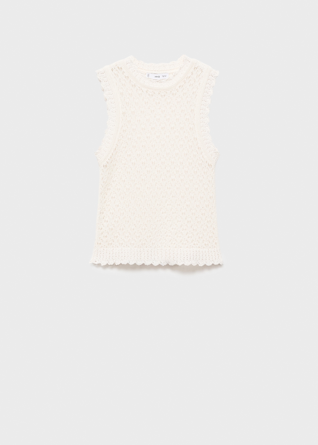 Openwork knit top