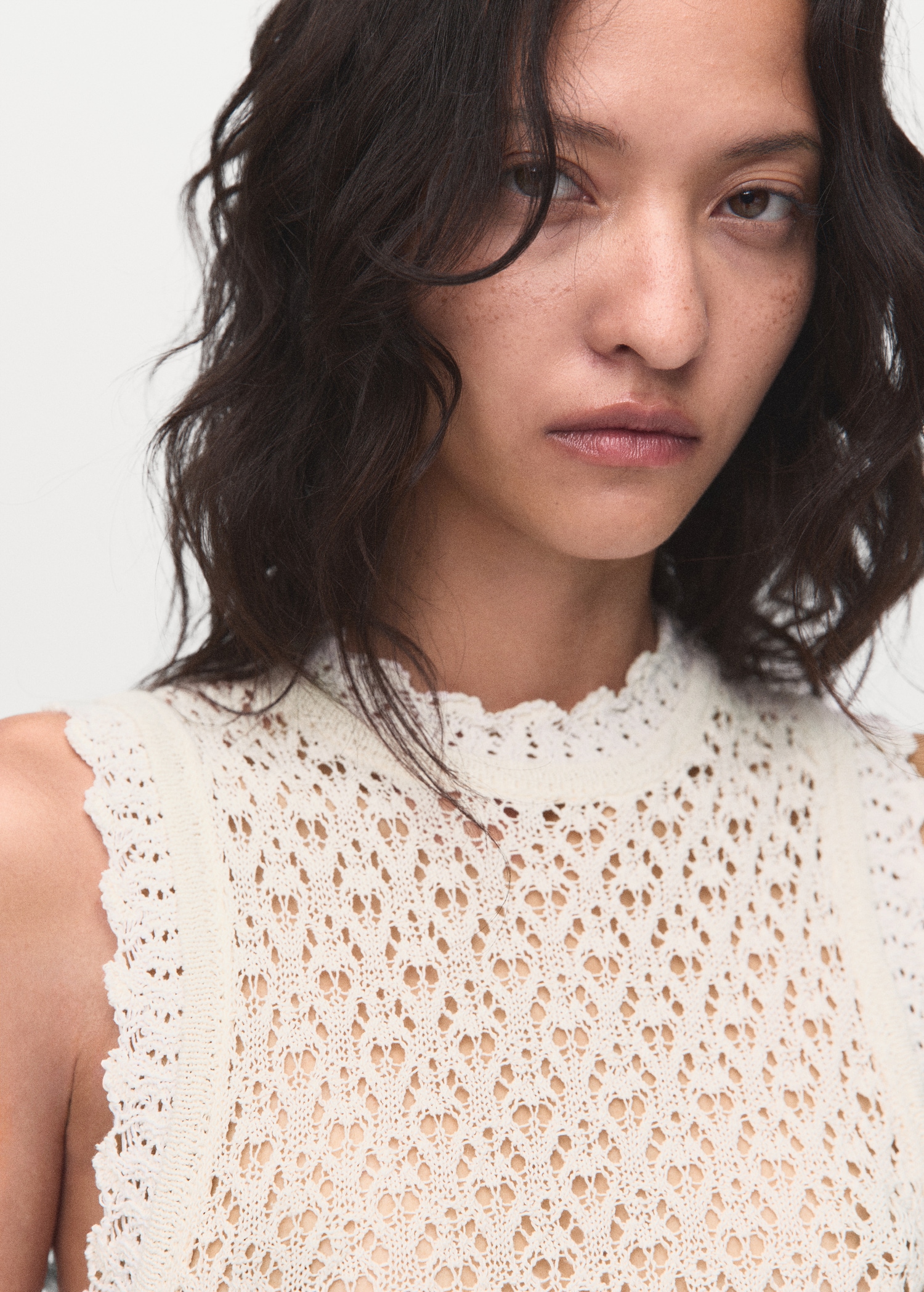 Openwork knit top - Details of the article 1