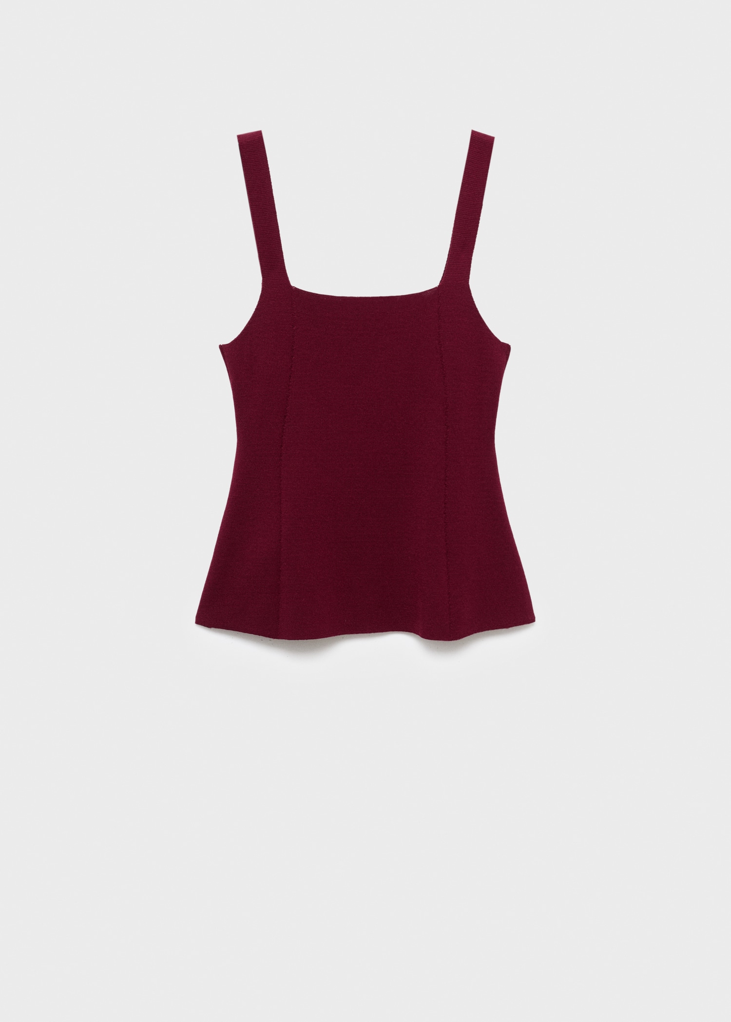 Top maglia svasato Donna MANGO Italia - Main Image