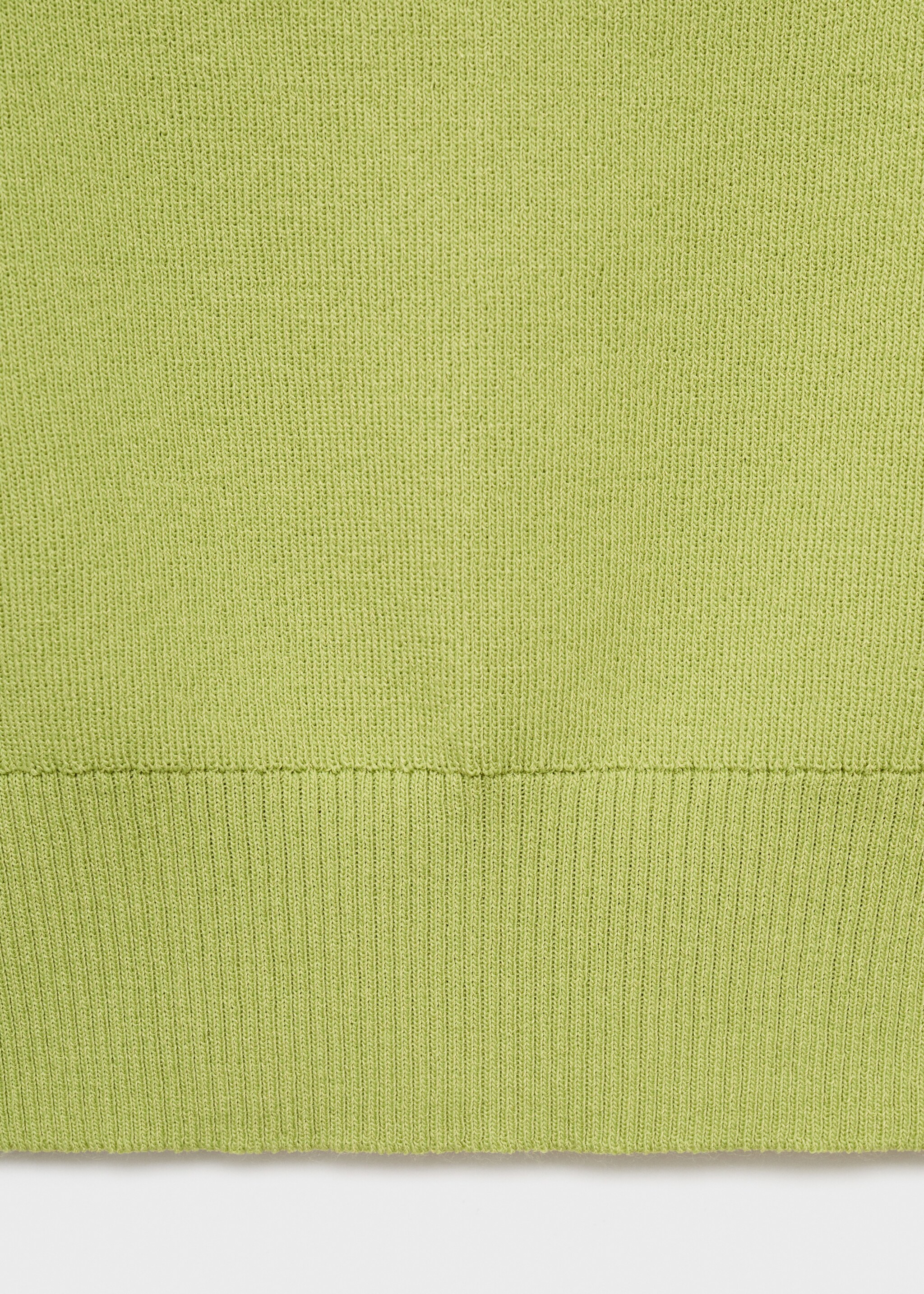Knitted top with crossed back - Details of the article 0, Pastel Green. Ref: 17024145-00.