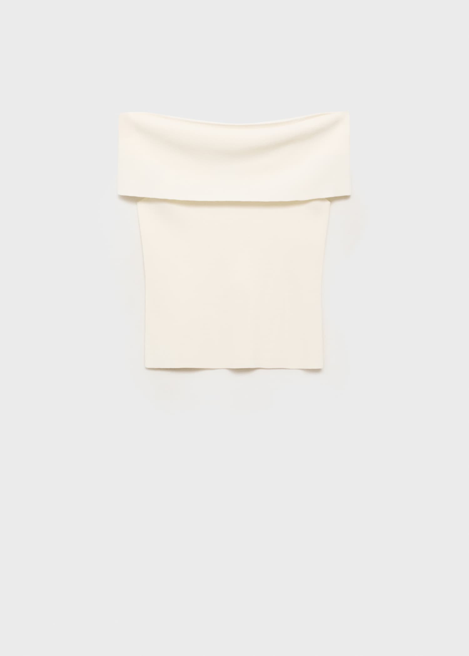 Strapless knitted top - Article without model