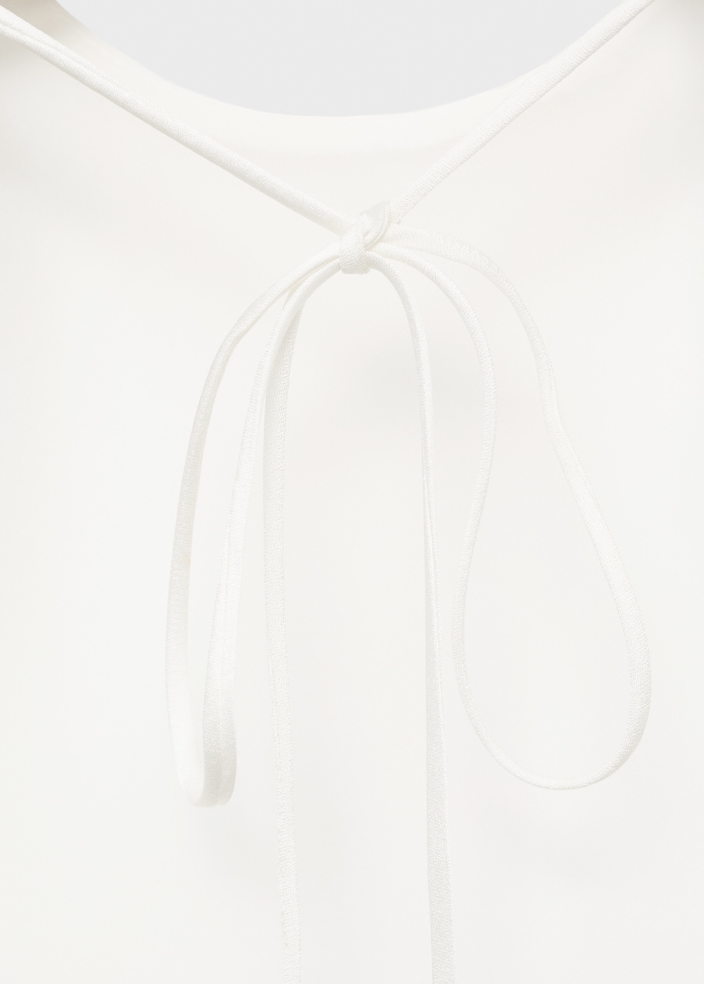 Mango Asymmetrical satin top