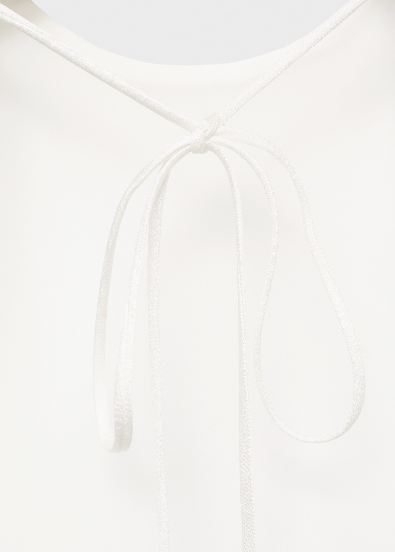 Asymmetrical satin top - Women | MANGO Canada