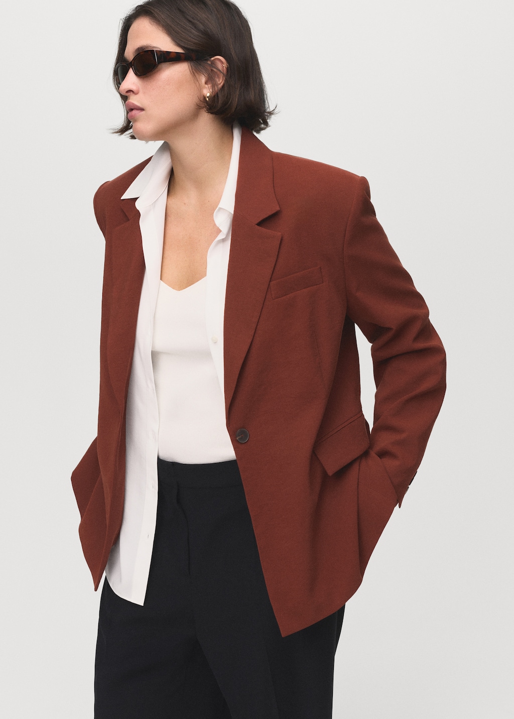 Modal suit blazer