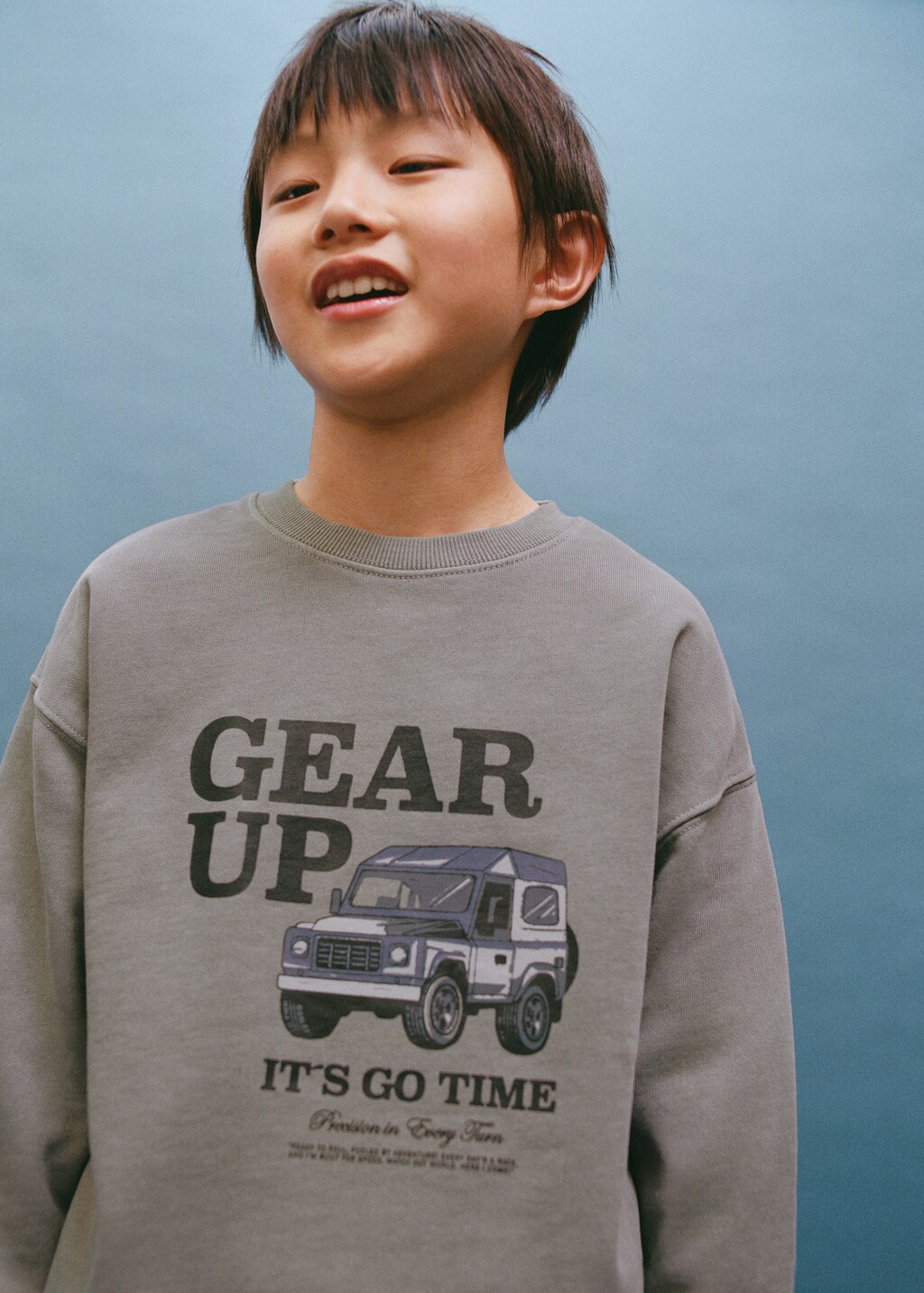 Printed cotton sweatshirt