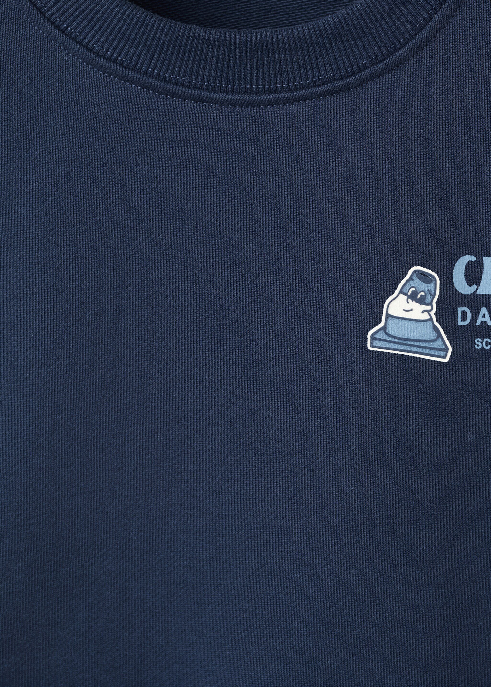 Sweat-shirt coton imprimé - Détail de l'article 8, Bleu marine. Ref: 17024420-00.