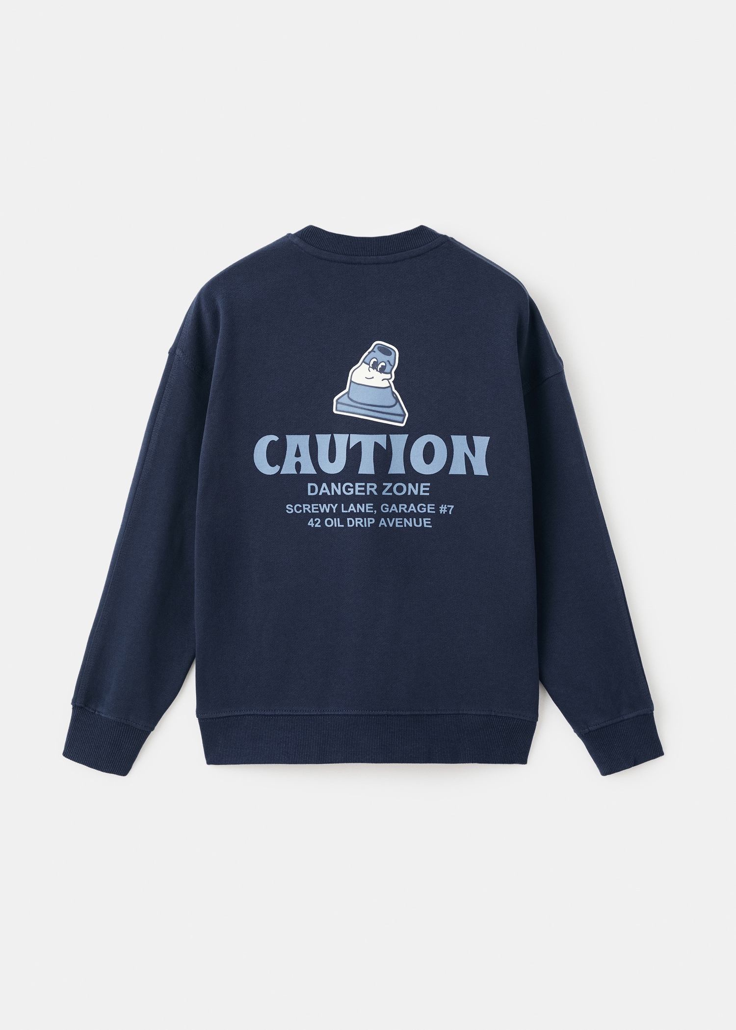 Sweat-shirt coton imprimé - Verso de l’article