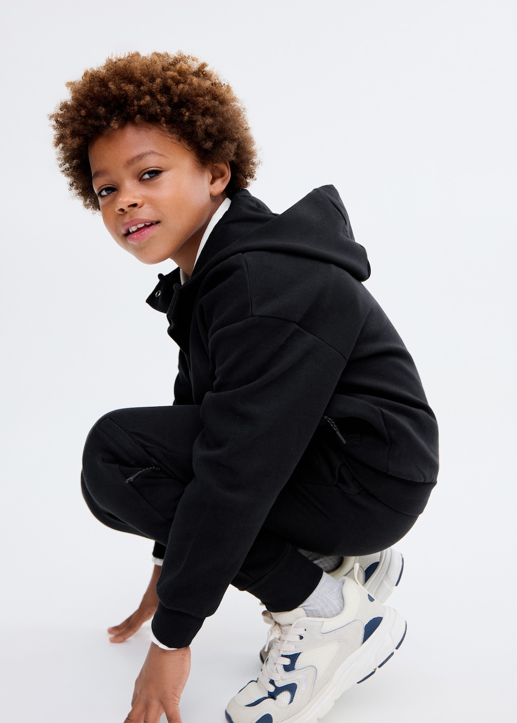 Interlocking cotton sweatshirt