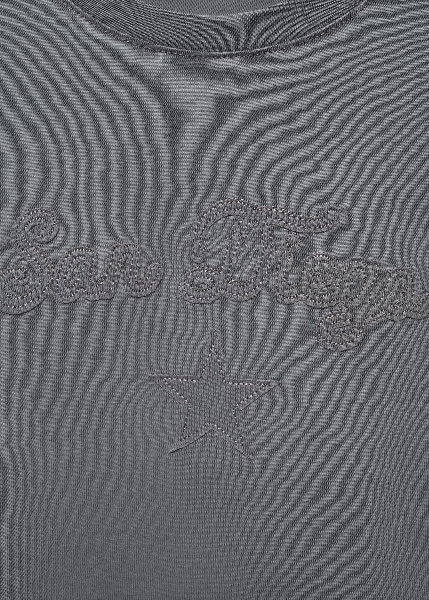 T-shirt en coton brodé - Détail de l'article 8