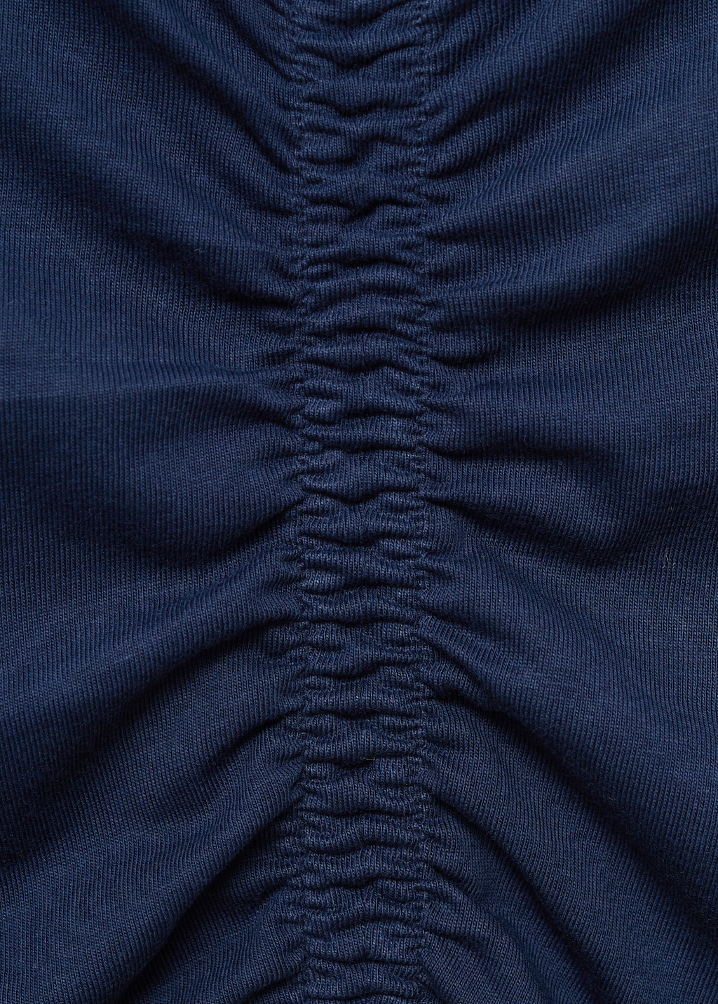 Gathered cotton t-shirt