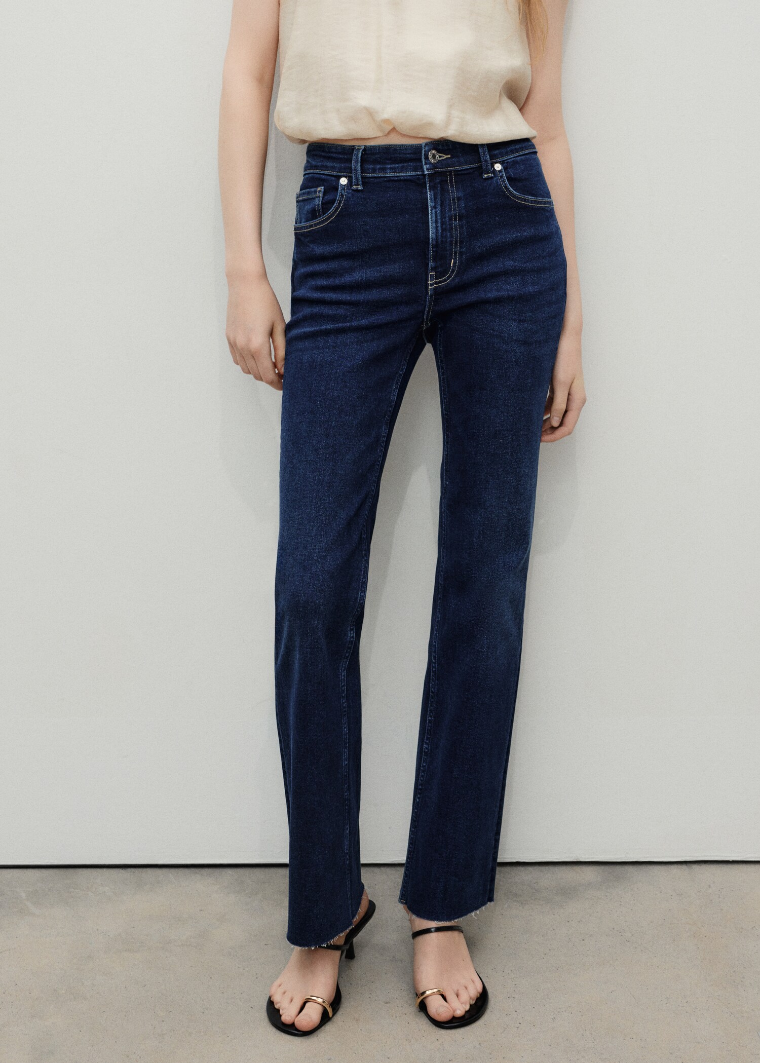 Sienna flared cropped jeans - Medium plane