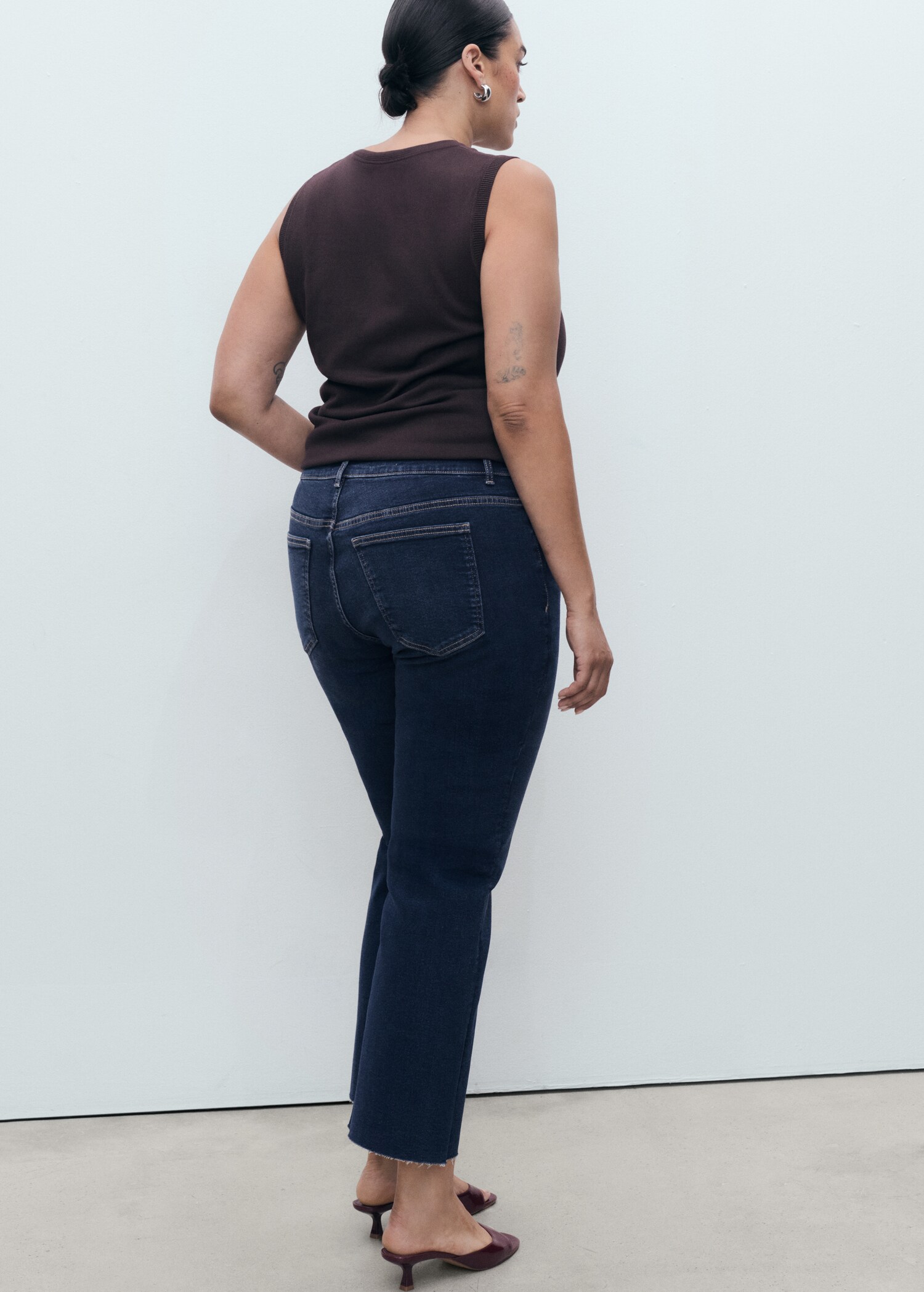Sienna flared cropped jeans - Details of the article 4