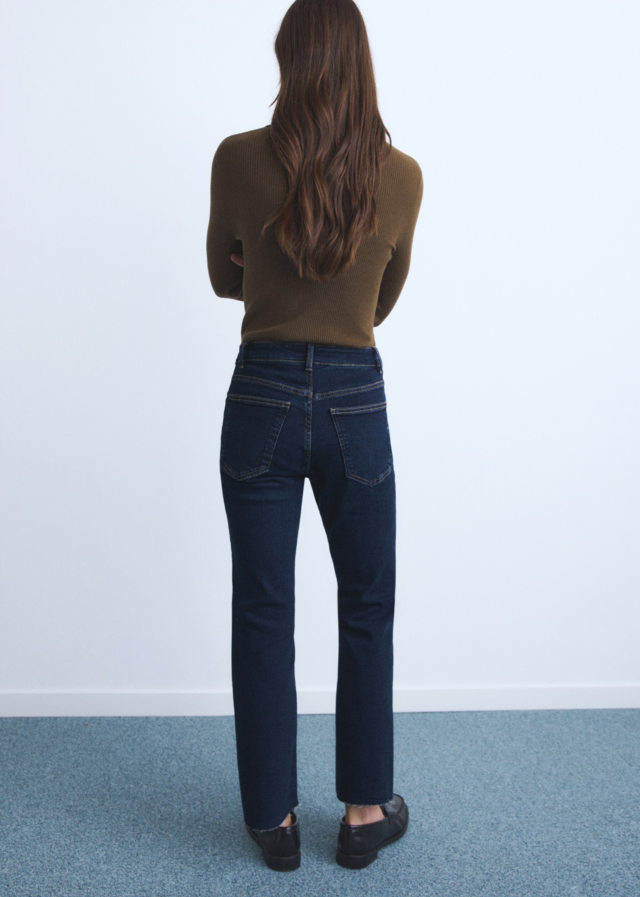 Sienna flared cropped jeans - Reverse of the article, Dark Blue. Ref: 17024425-00.
