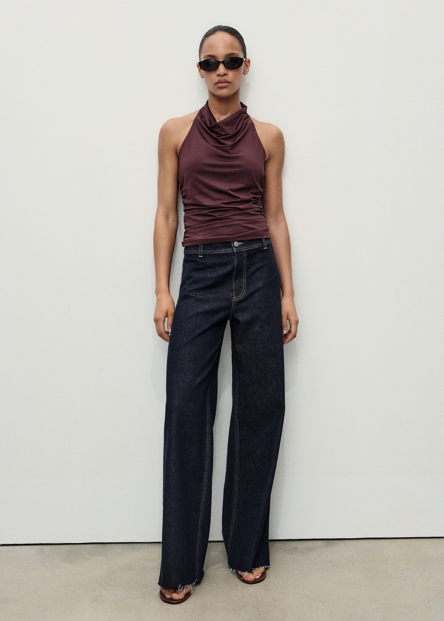 Jean style jupe-culotte Catherin taille haute - Détail de l'article 2