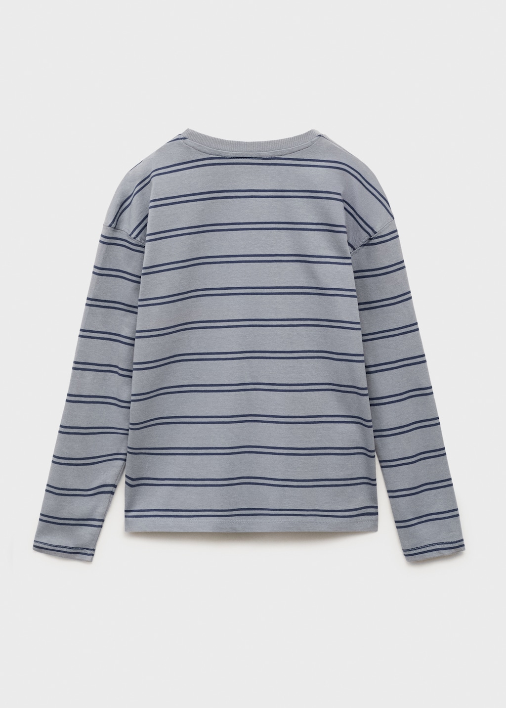 Chest-pocket striped T-shirt