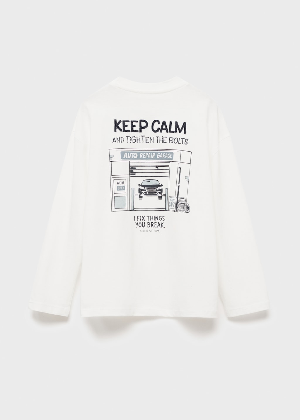 Printed long sleeve t-shirt - Kids | MANGO Czech Republic