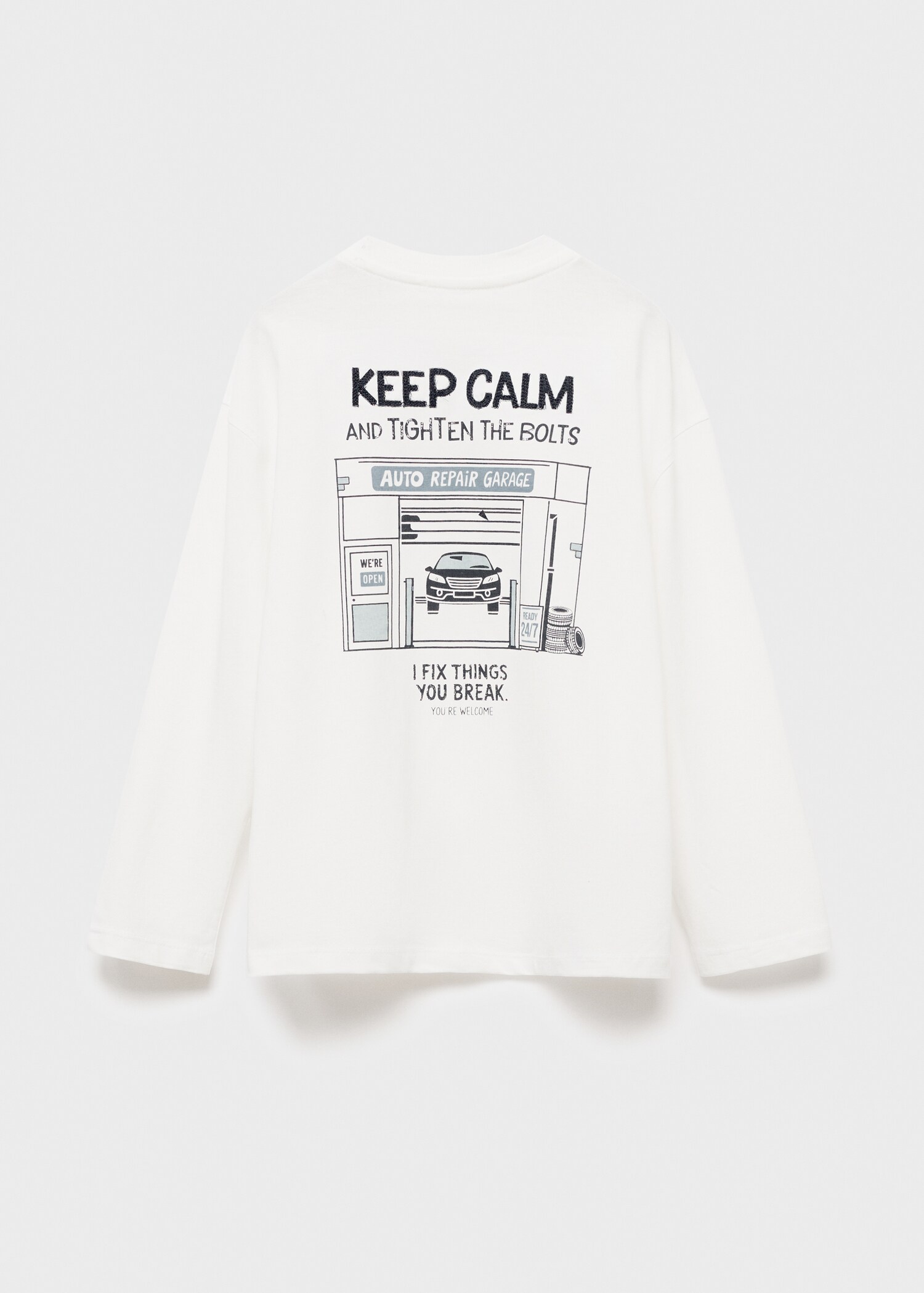 T-shirt keepcalm - Reverse of the article