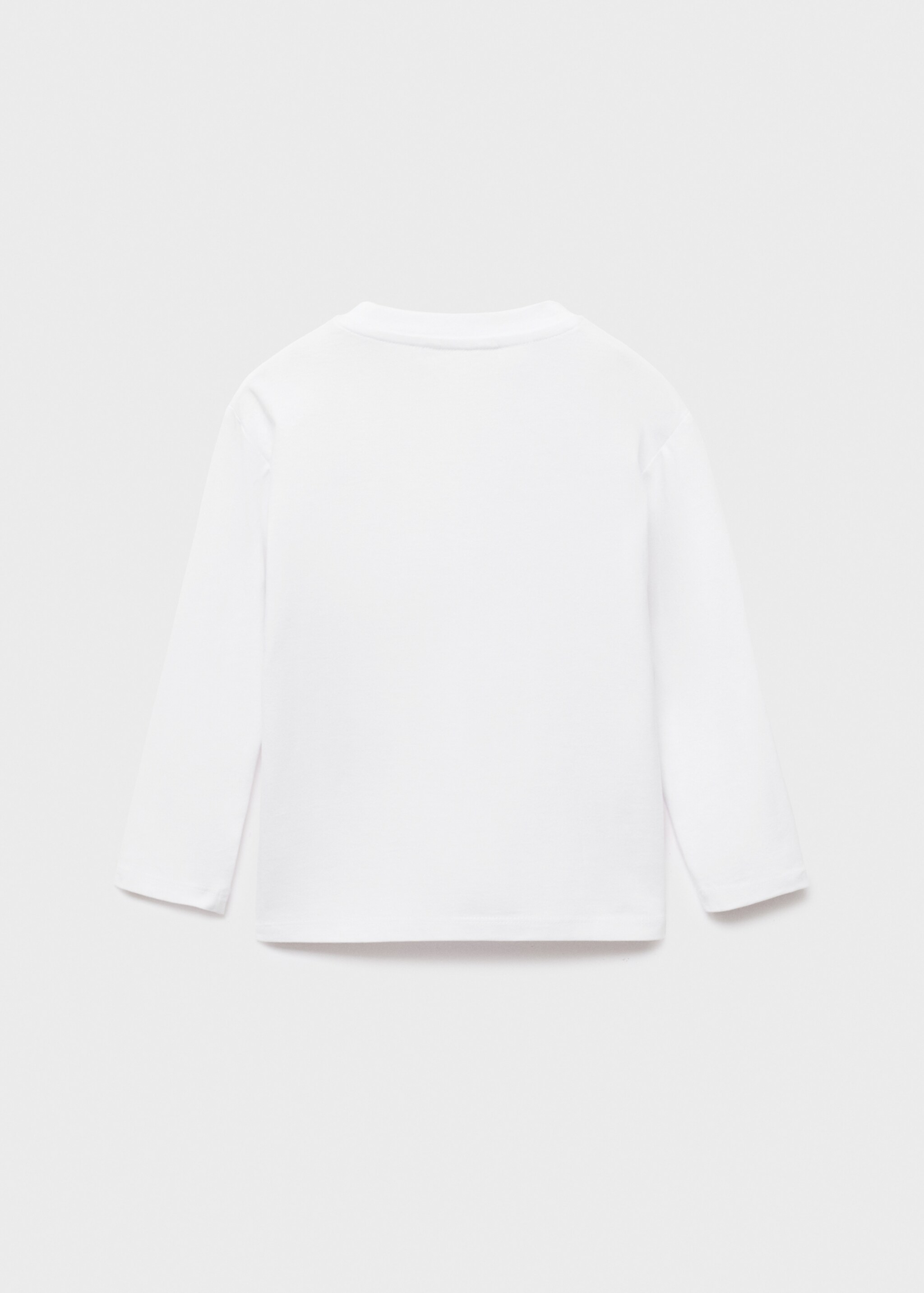 Embroidered printed T-shirt - Reverse of the article