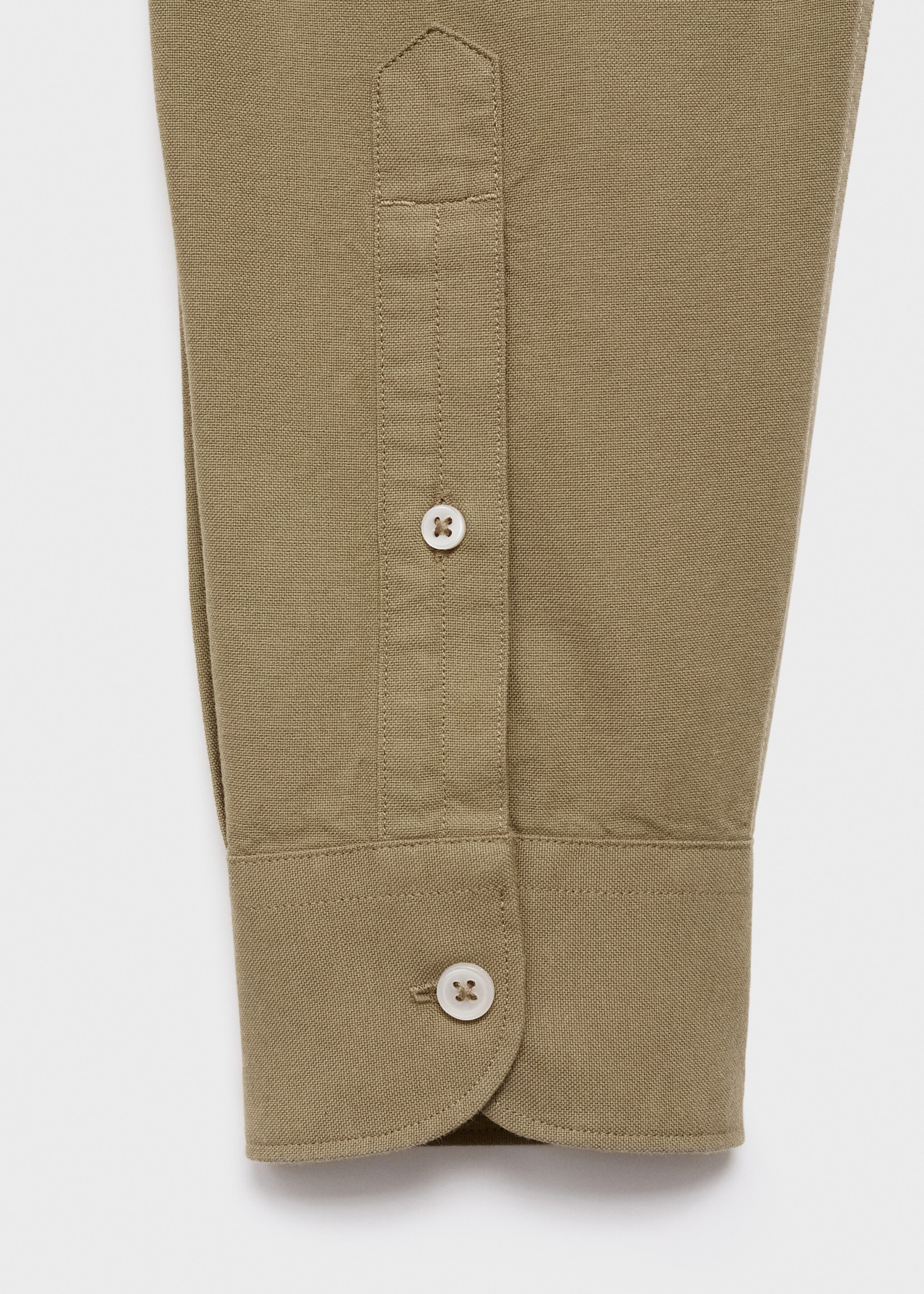 100% cotton Oxford shirt - Details of the article 0, Khaki. Ref: 17024431-00.