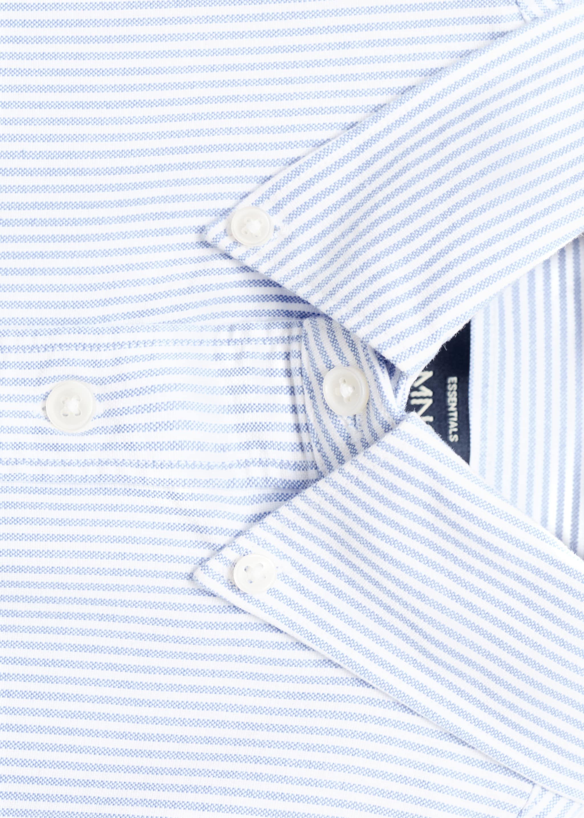 Camisa 100% algodón rayas kodak - Detalle del artículo 8, Azul celeste. Ref: 17024432-00.