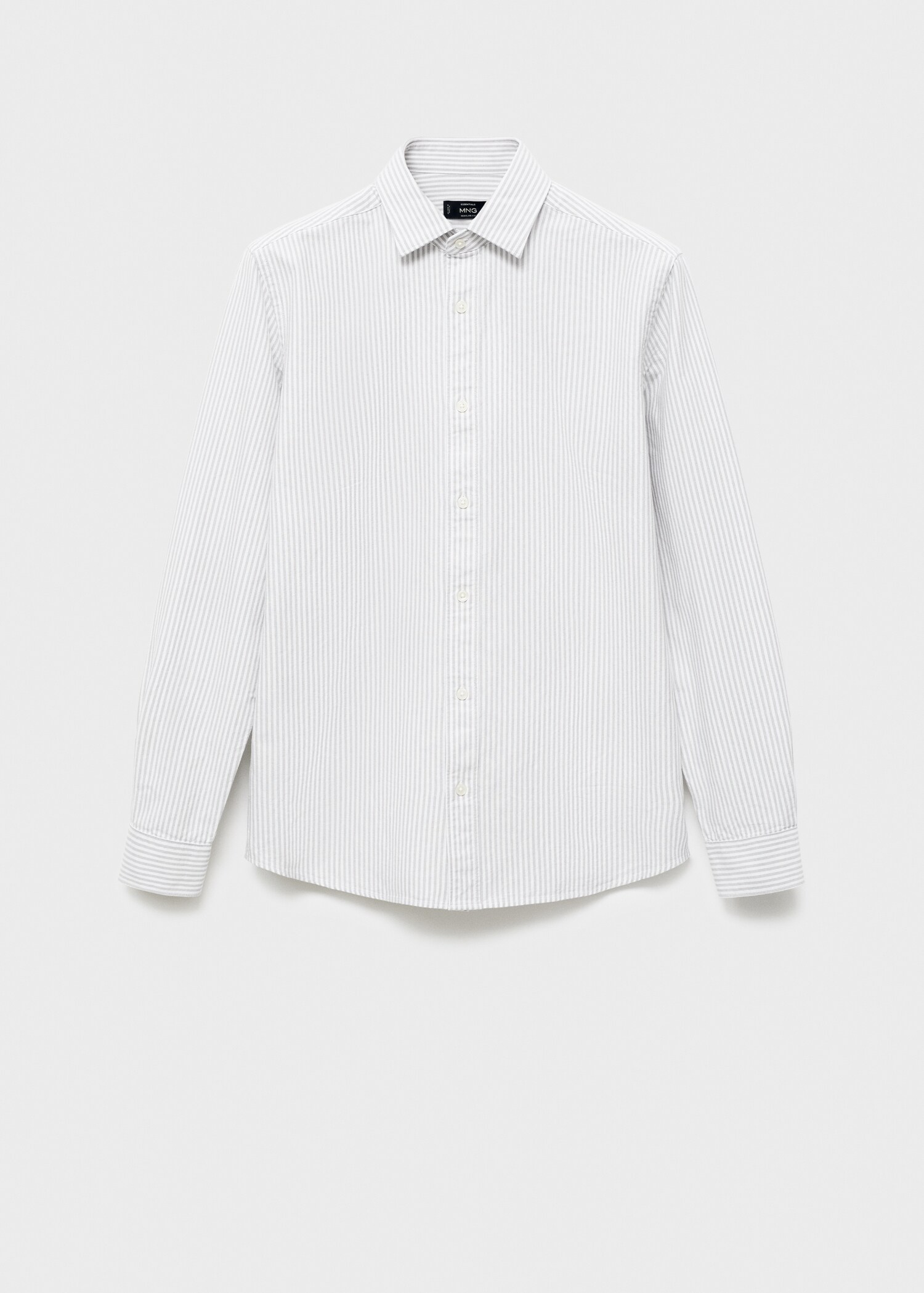 Chemise 100 % coton rayures bicolores - Article sans modèle