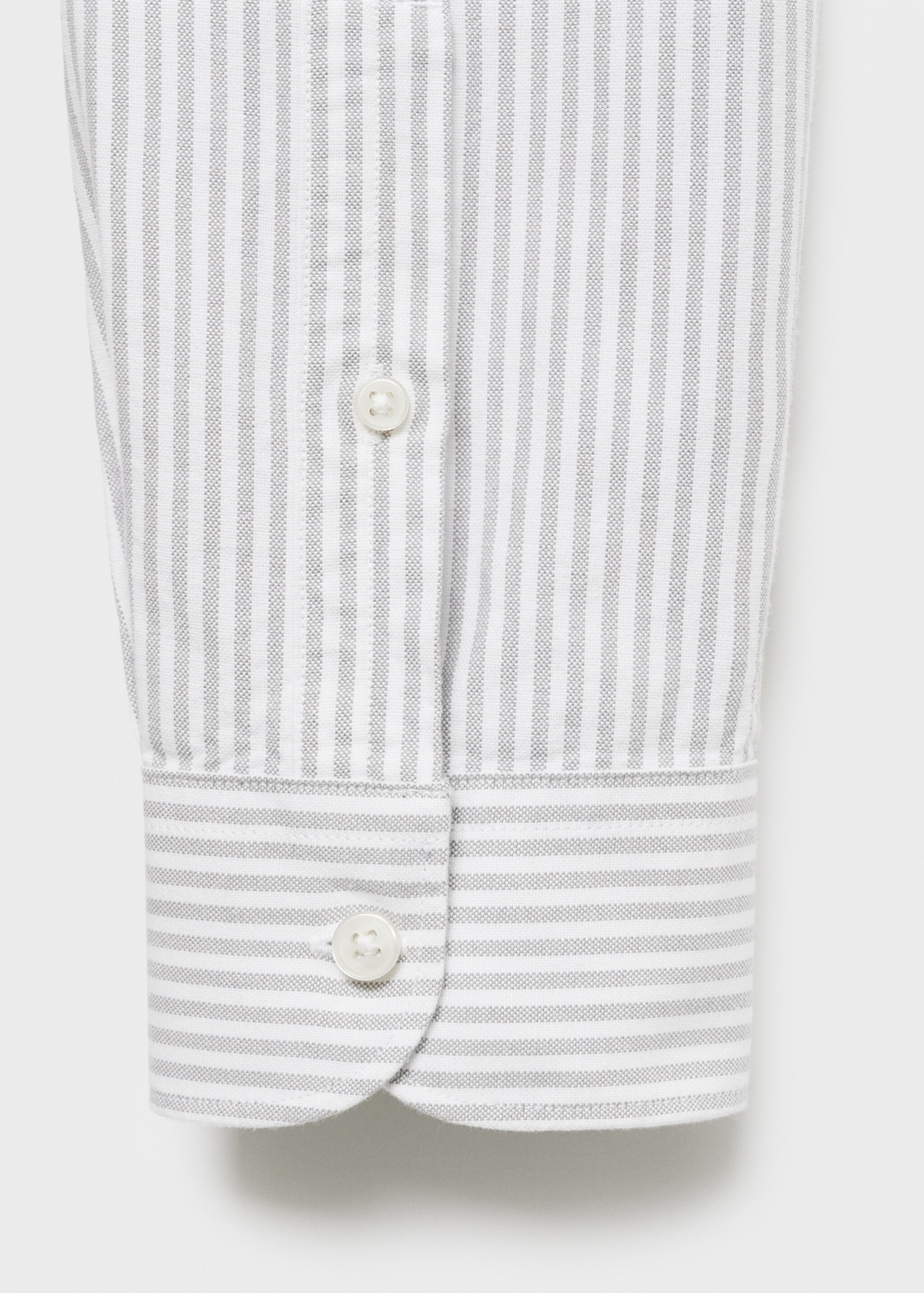 Chemise 100 % coton rayures bicolores - Détail de l'article 0, Gris. Ref: 17024433-00.