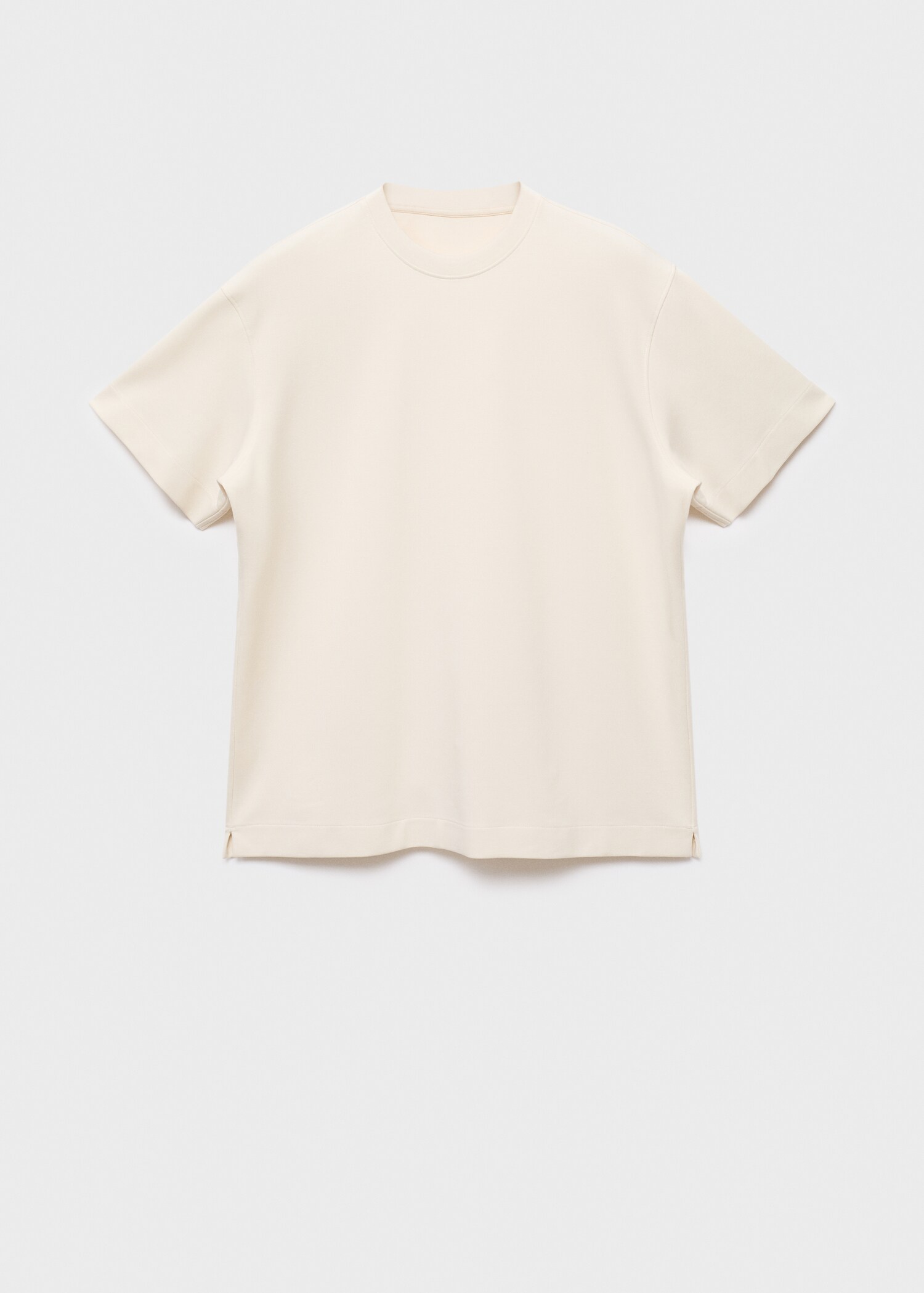 sweatshirt fabric t-shirt relaxed fit - Article without model