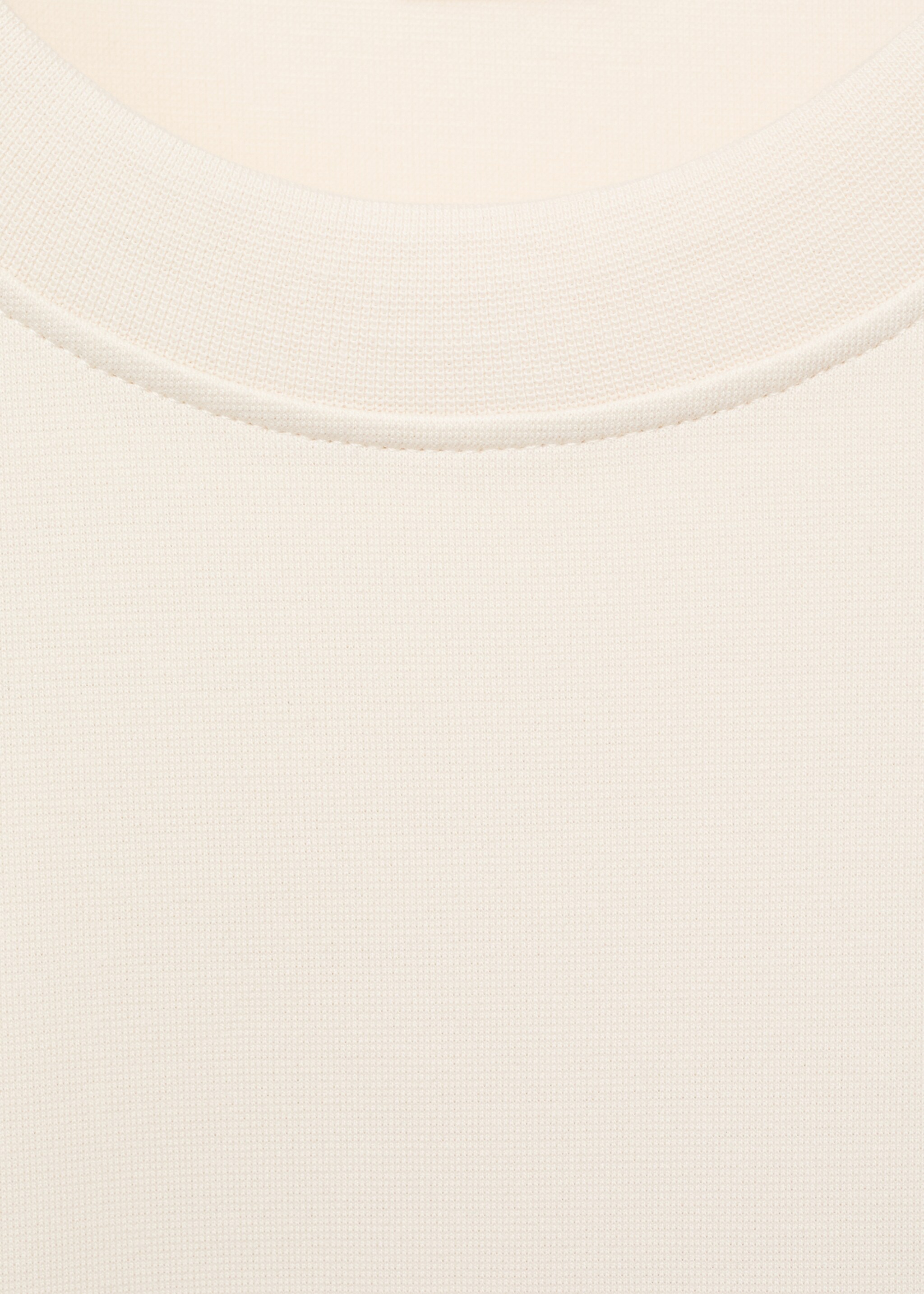 sweatshirt fabric t-shirt relaxed fit - Details of the article 8, Sand. Ref: 17024436-00.