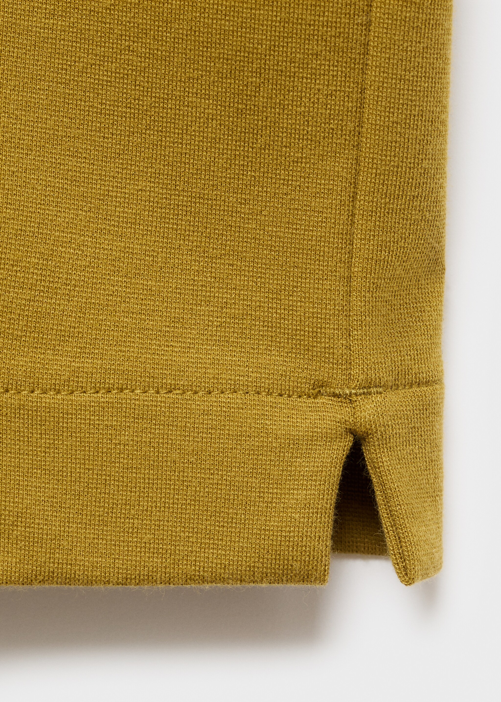 sweatshirt fabric t-shirt relaxed fit - Details of the article 0, Ochre. Ref: 17024436-00.