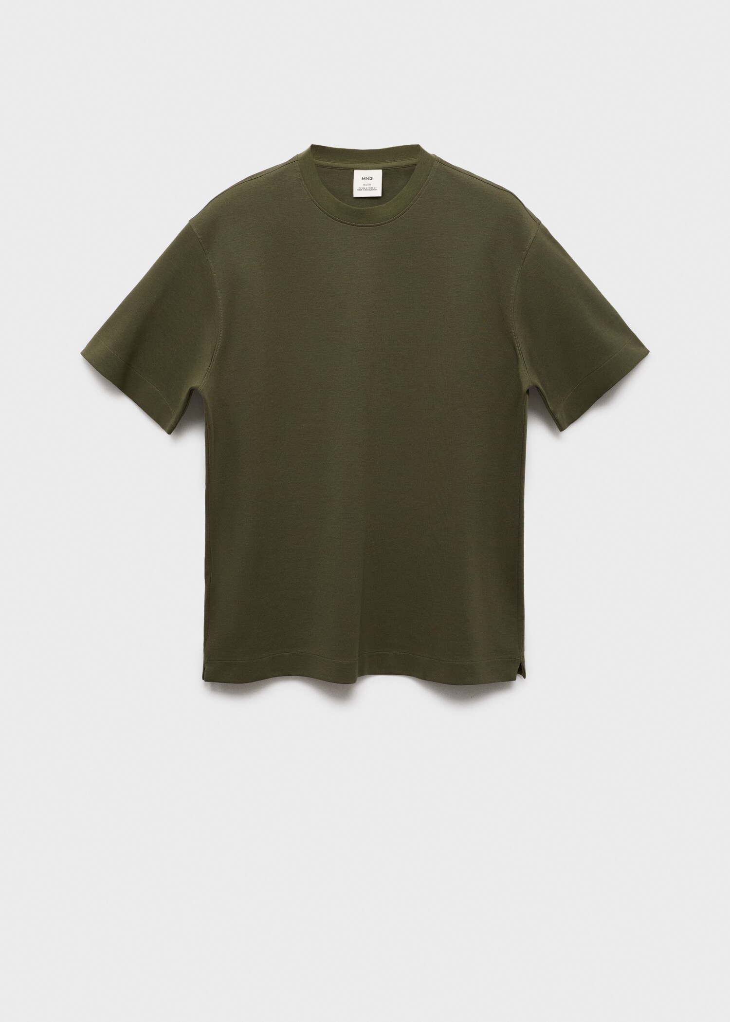 sweatshirt fabric t-shirt relaxed fit - Article without model