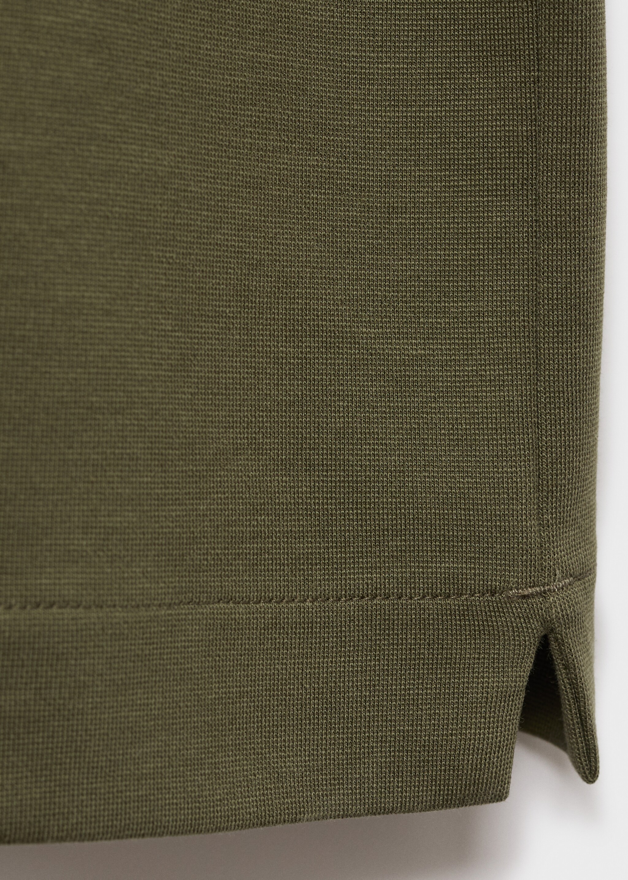 sweatshirt fabric t-shirt relaxed fit - Details of the article 0, Khaki. Ref: 17024436-00.