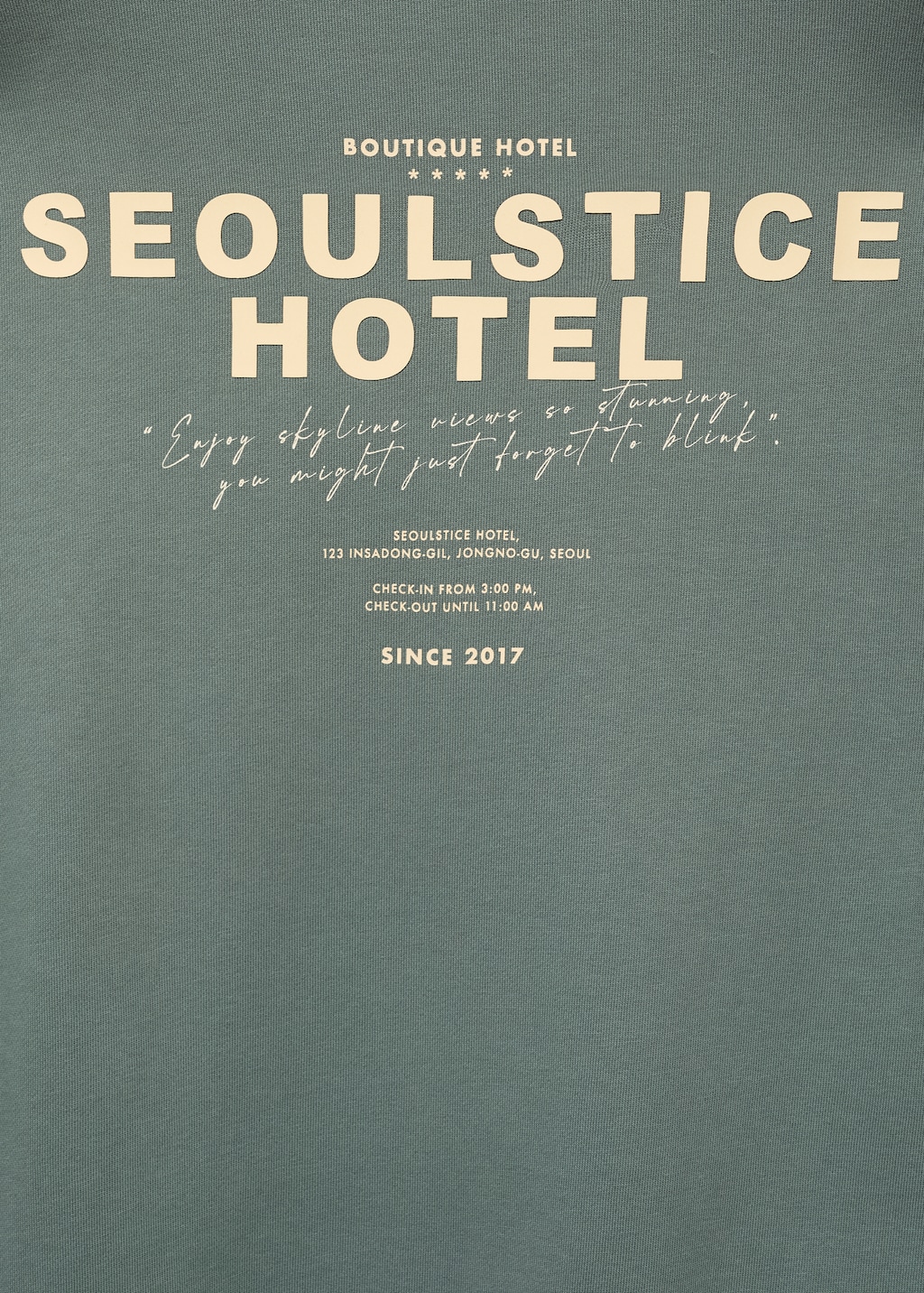 Printed cotton sweatshirt