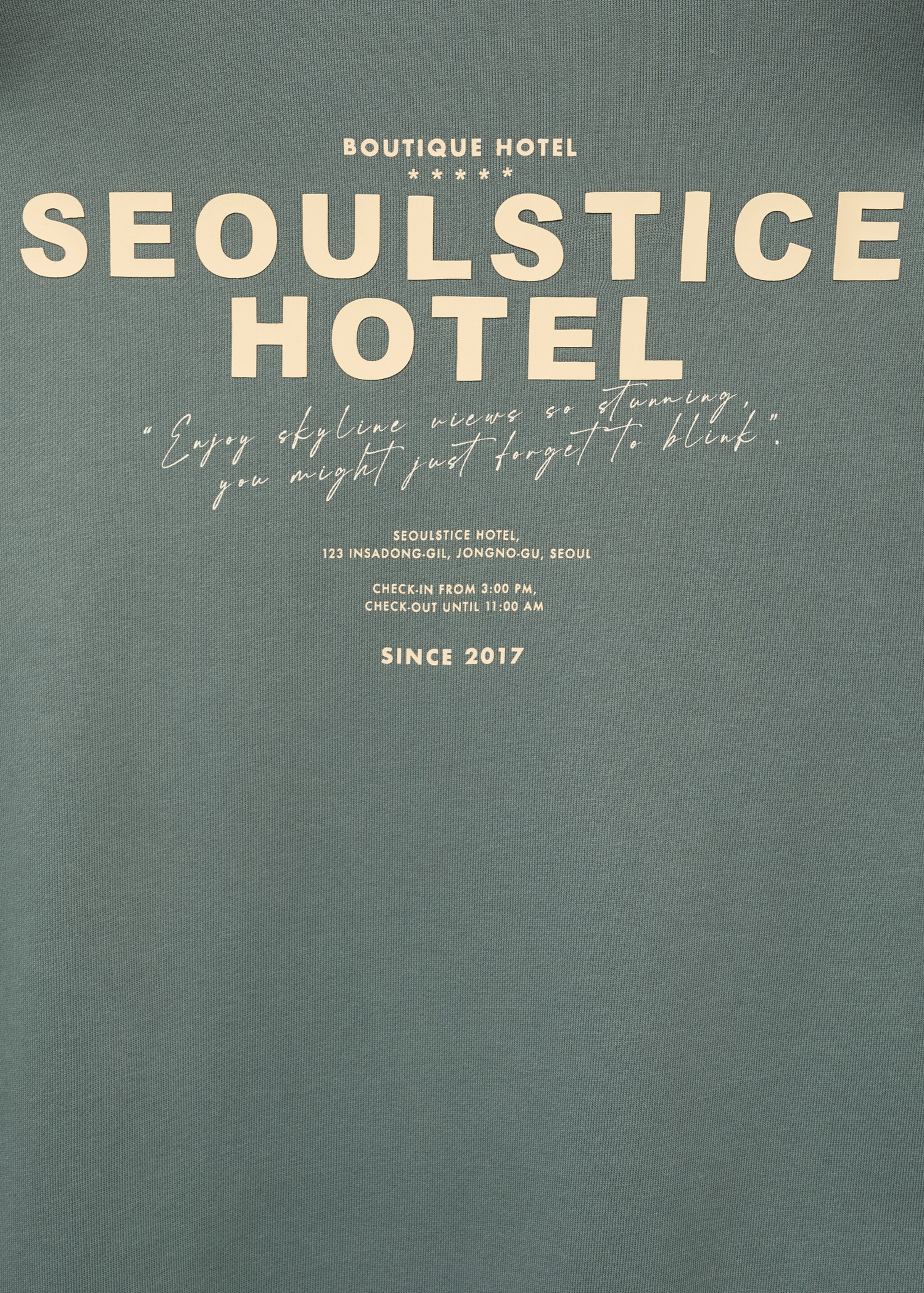 Sweatshirt seoul - Details of the article 0, Green. Ref: 17024440-00.
