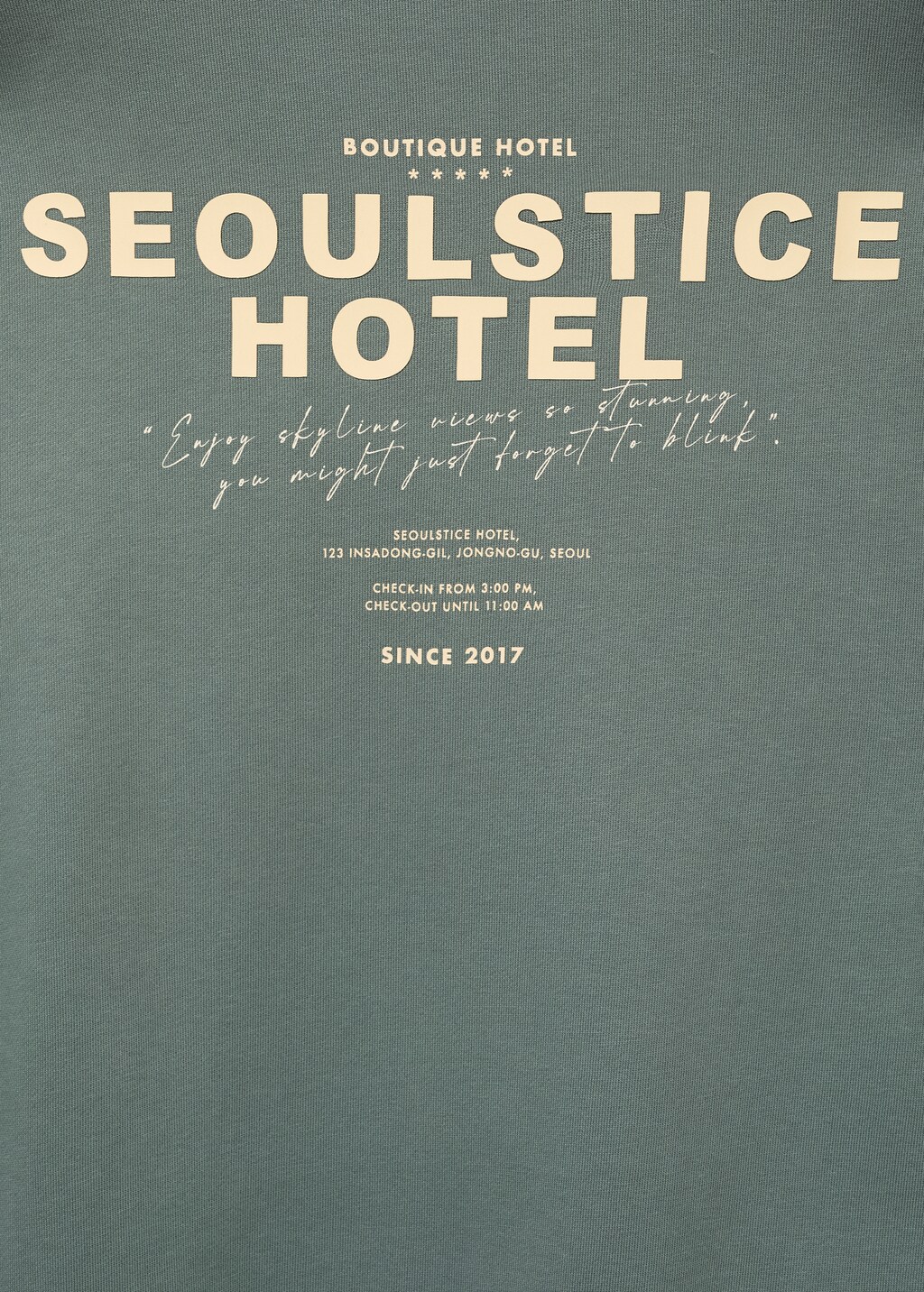 Printed cotton sweatshirt