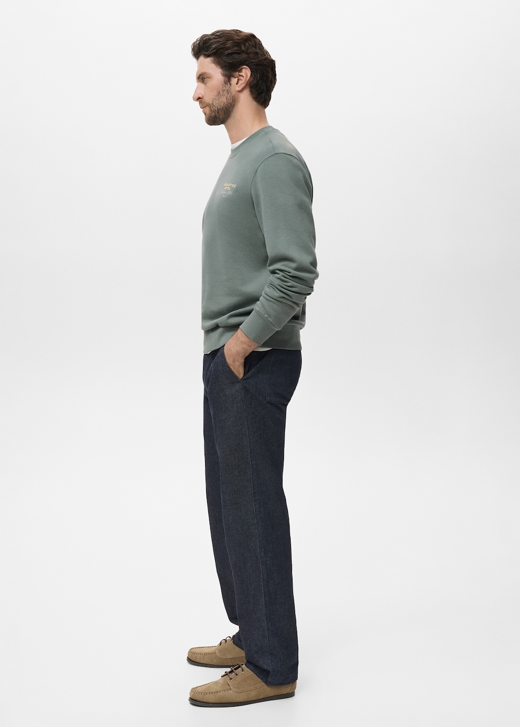 Printed cotton sweatshirt