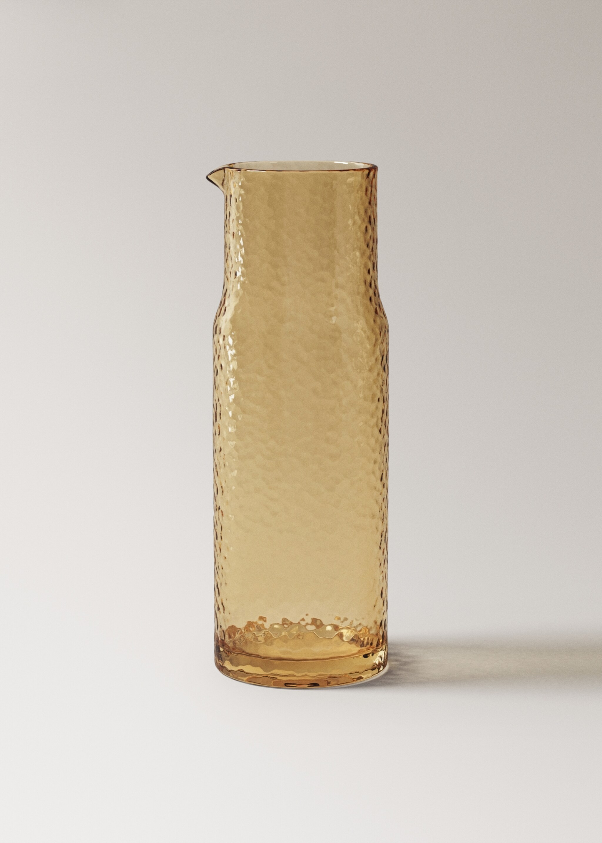 Hammered glass jug - Article without model, Vanilla. Ref: 17024441-00.