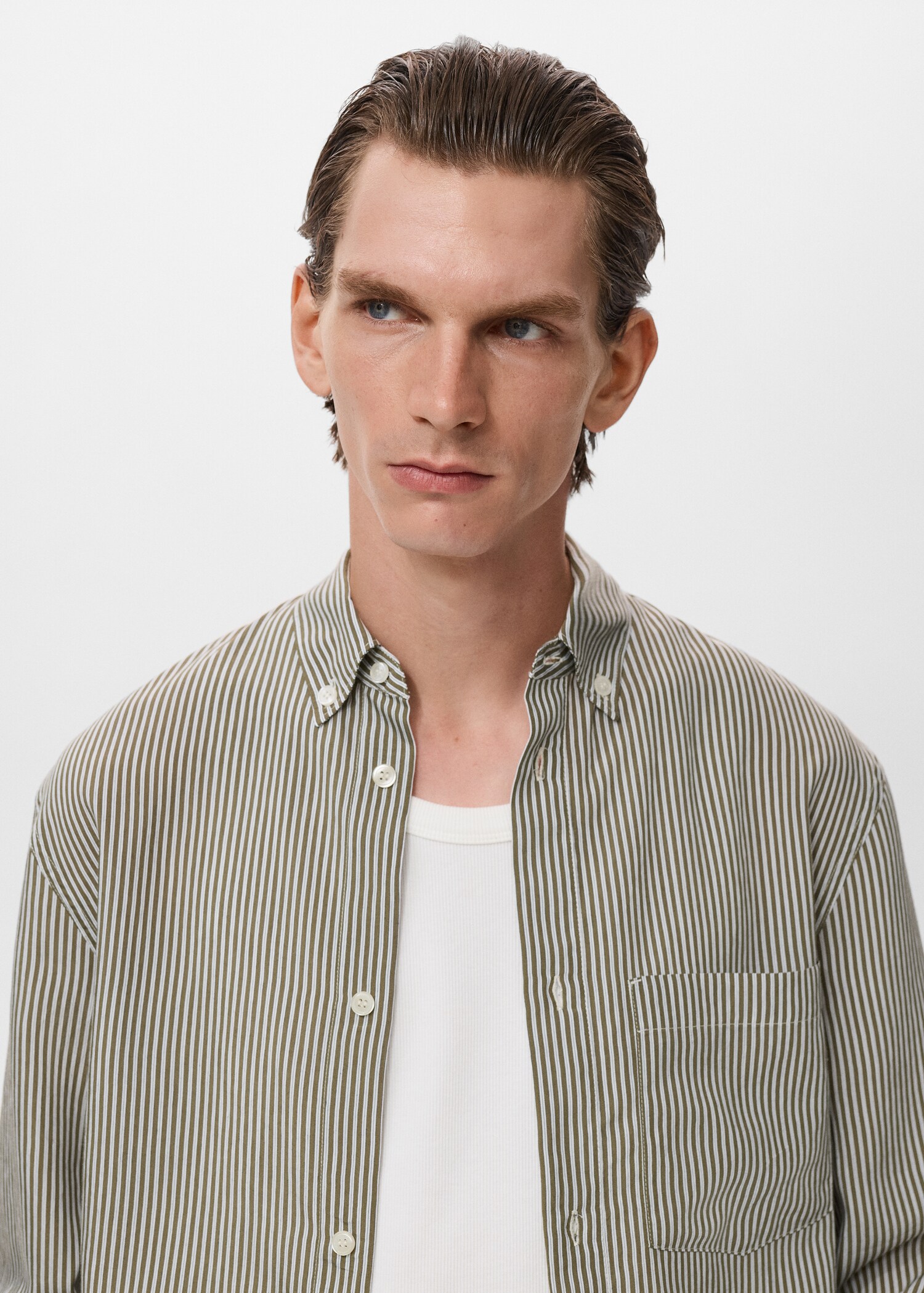 Chemise regular-fit en imprimé rayures - Détail de l'article 1